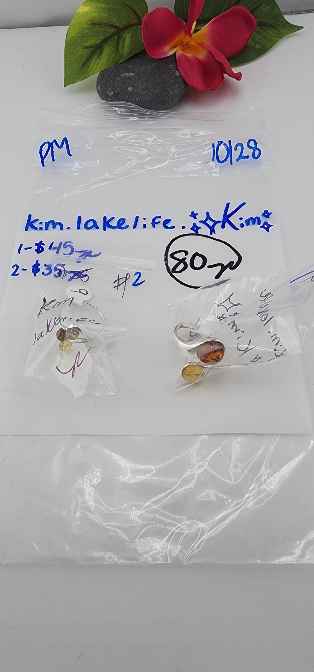 PM SHOW 48HR - RESERVED FOR: kim.lakelife✨Kim✨ - 10/28/2025 FL tiktok Live Show - 2 Sterling Silver Items