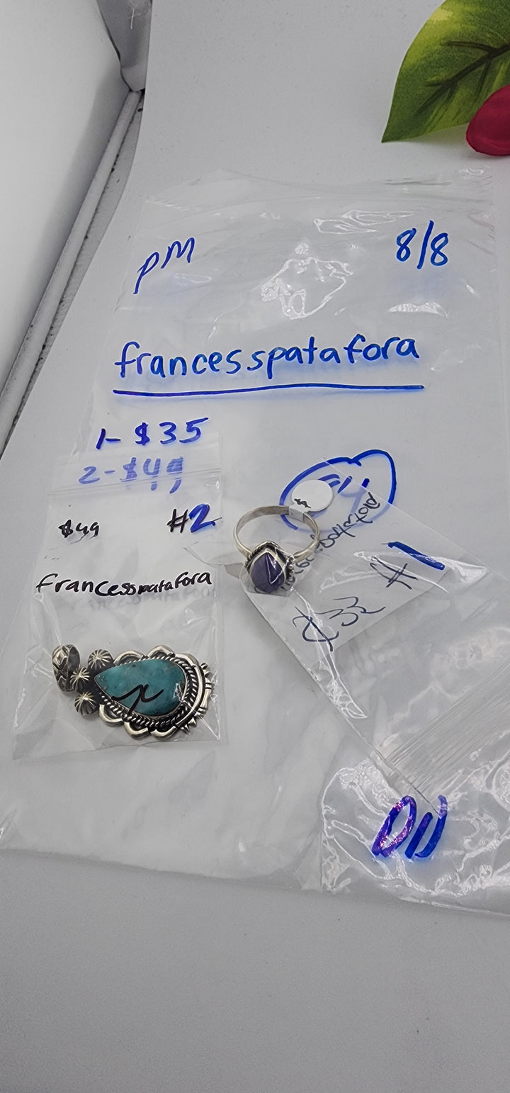 PM SHOW 48HR - RESERVED FOR: francesspatafora   - 8/8/2025 FL tiktok Live Show - 2 Sterling Silver Items