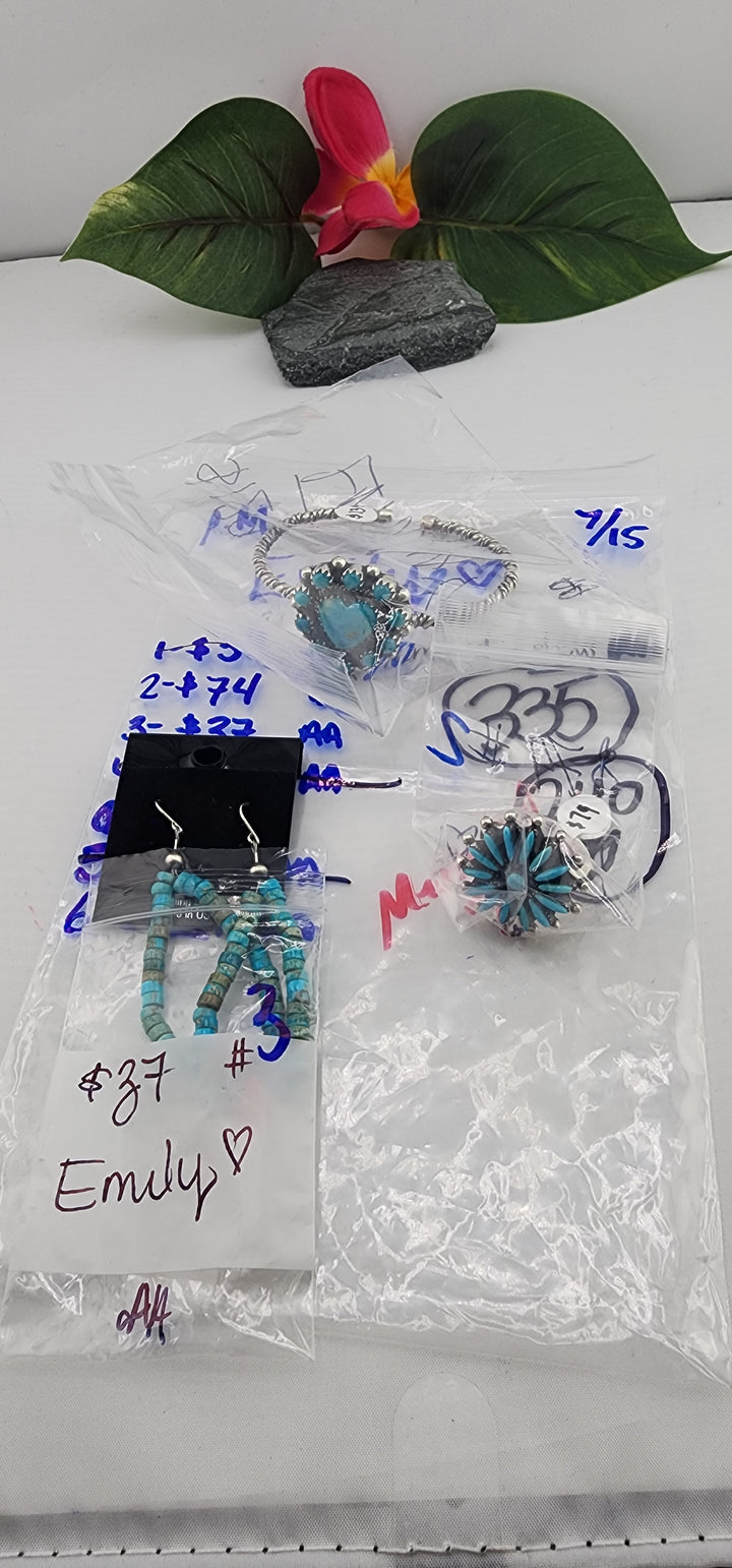 PM SHOW 48HR - RESERVED FOR: Emily❤️ - 7/15/2025 FL tiktok Live Show - 3 Sterling Silver Items