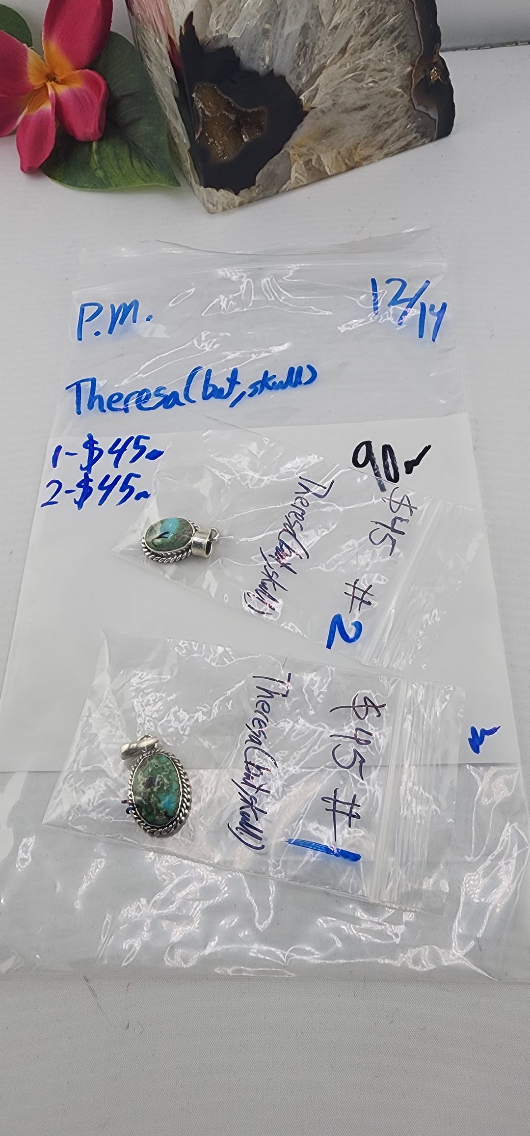 PM SHOW 48HR - RESERVED FOR: Theresa🦇💀 - 12/14/2025 tiktok Live Show - 2 Sterling Silver Items