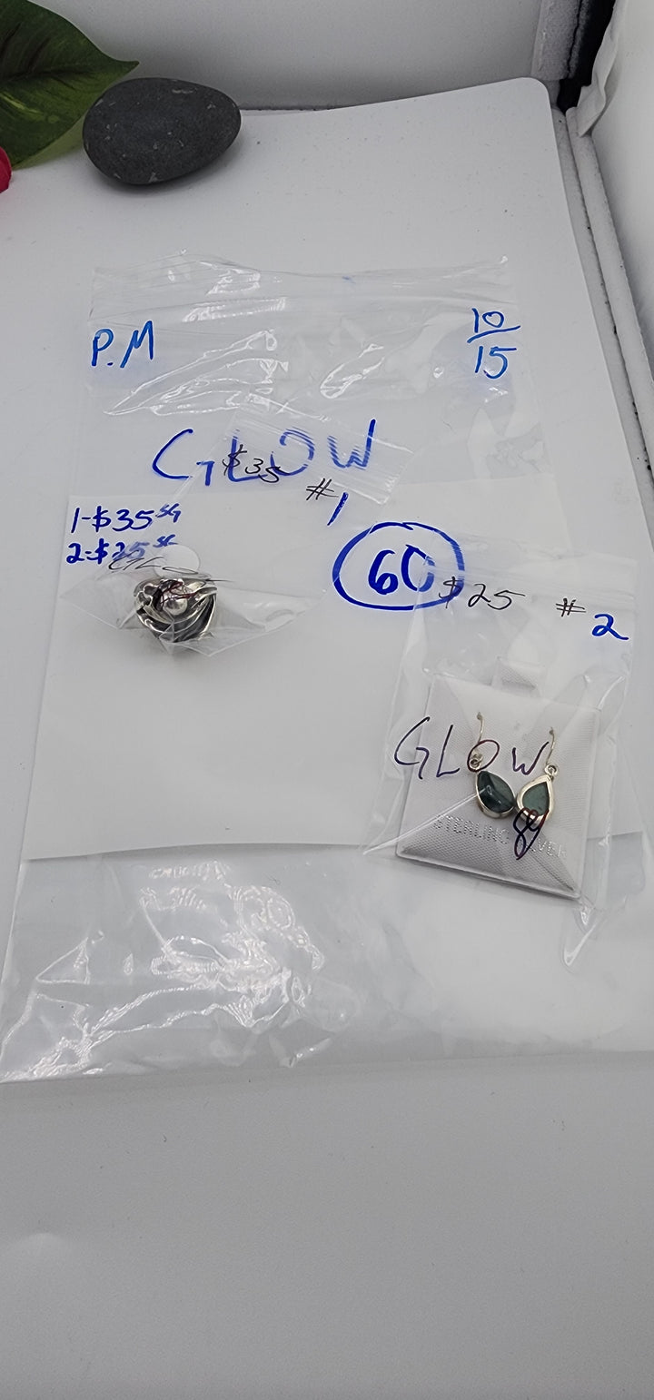 PM SHOW 48HR - RESERVED FOR: GLOW - 10/15/2025 FL tiktok Live Show - 2 Sterling Silver Item