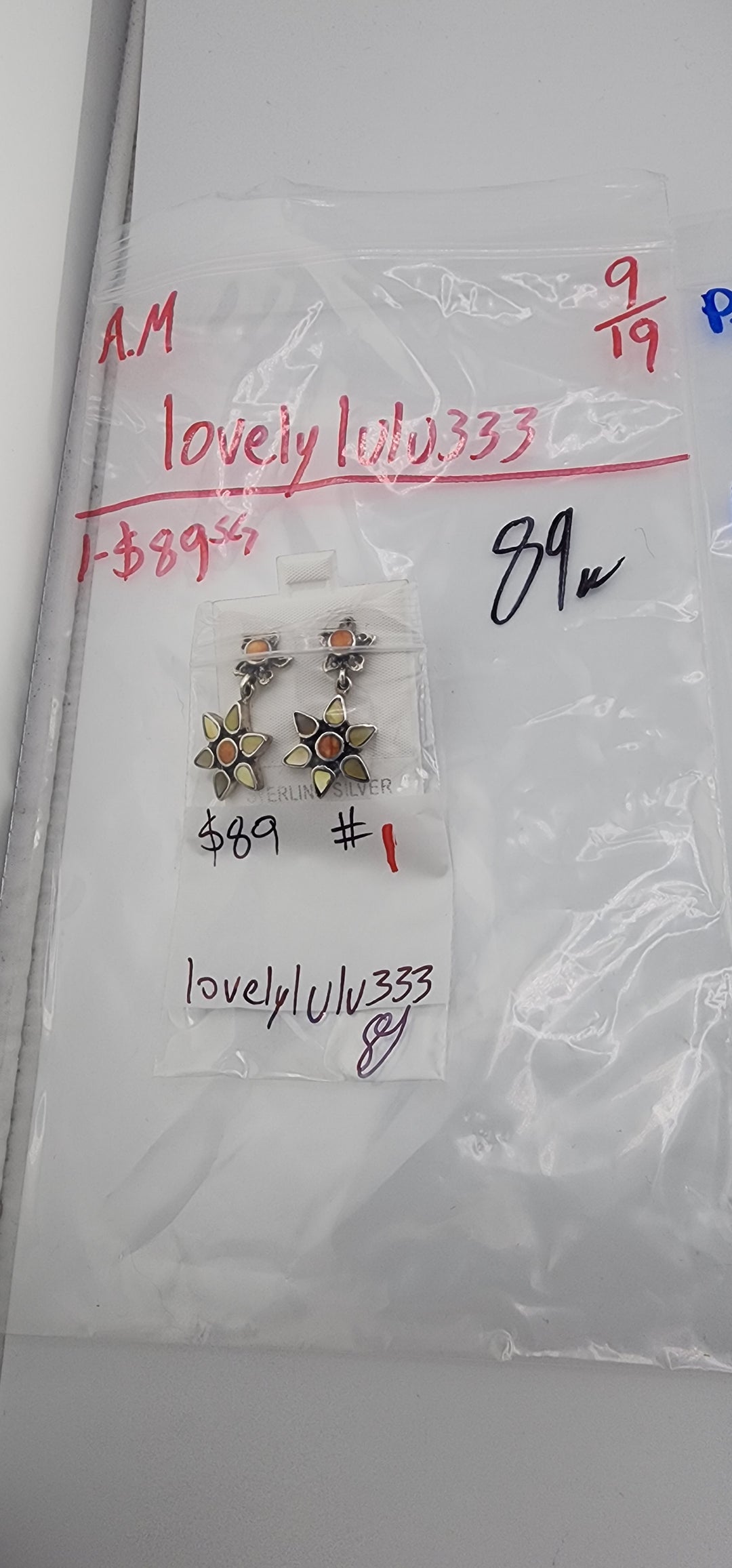 AM SHOW 48HR - RESERVED FOR: lovelylulu333 - 9/19/2025 FL tiktok Live Show - 1 Sterling Silver Items