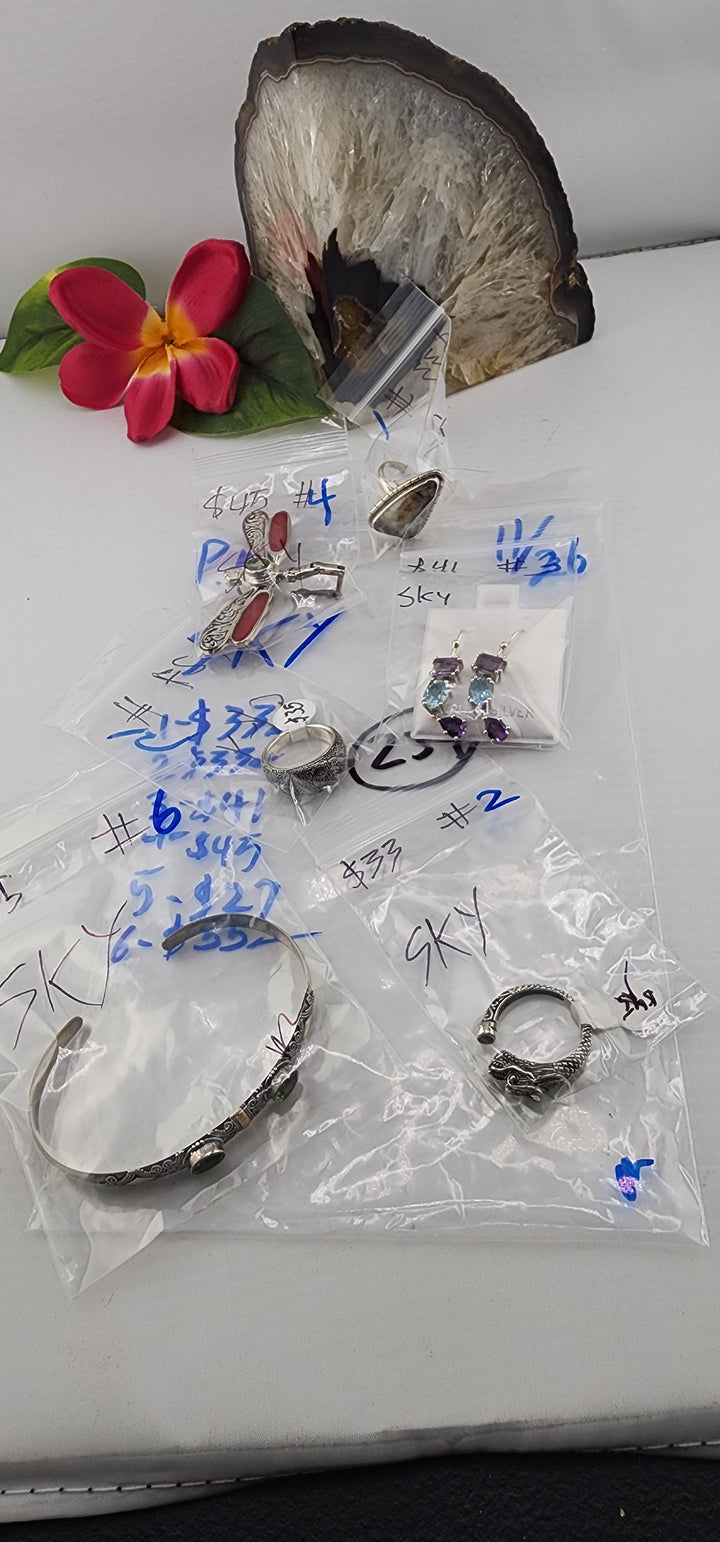 PM SHOW 48HR - RESERVED FOR: SKY - 11/26/2025 tiktok Live Show - 6 Sterling Silver Items