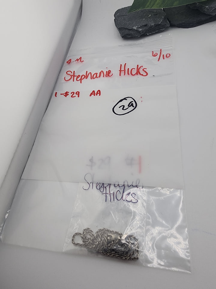 Stephanie Hicks  - 6/10/26 AM - 1 925 Sterling Silver