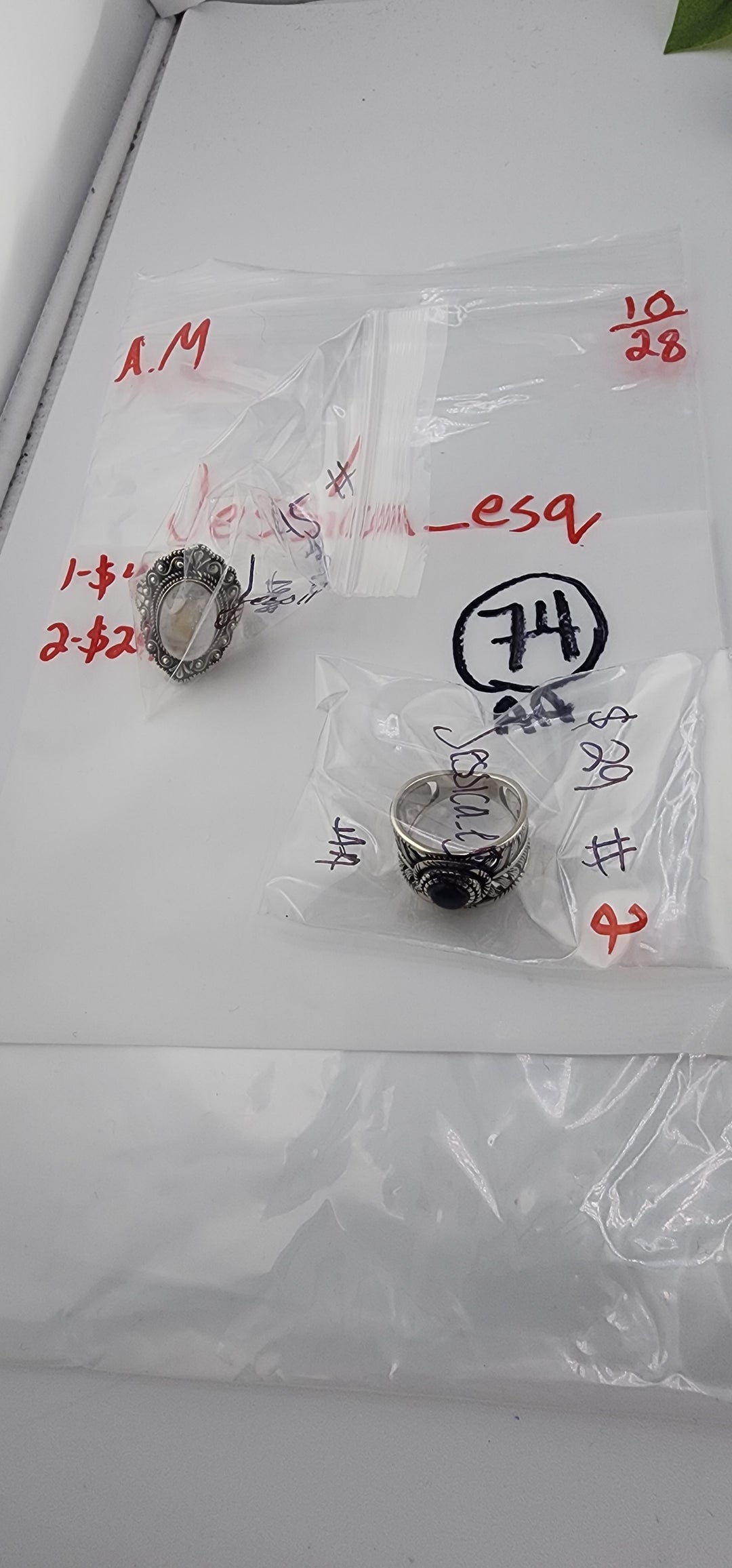 AM SHOW 48HR RESERVED FOR: Jessica_esq - 10/28/2025 FL tiktok Live Show - 2 Sterling Silver Items