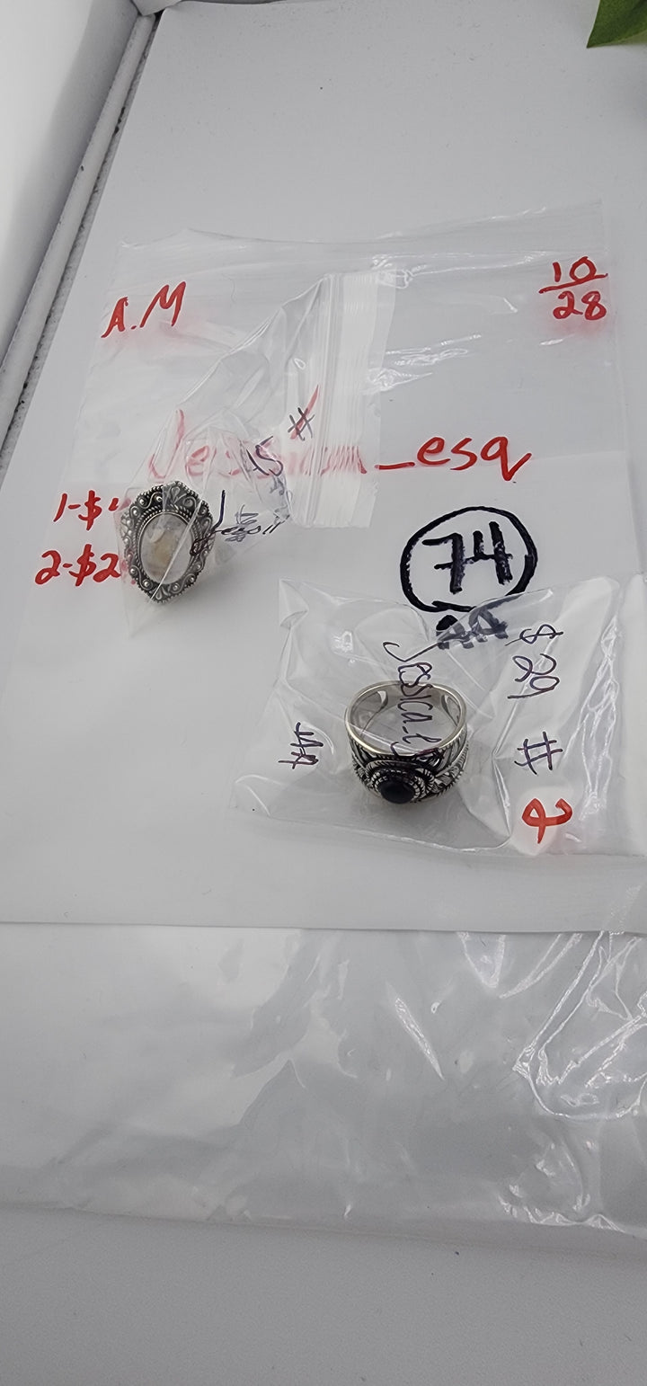 AM SHOW 48HR RESERVED FOR: Jessica_esq - 10/28/2025 FL tiktok Live Show - 2 Sterling Silver Items