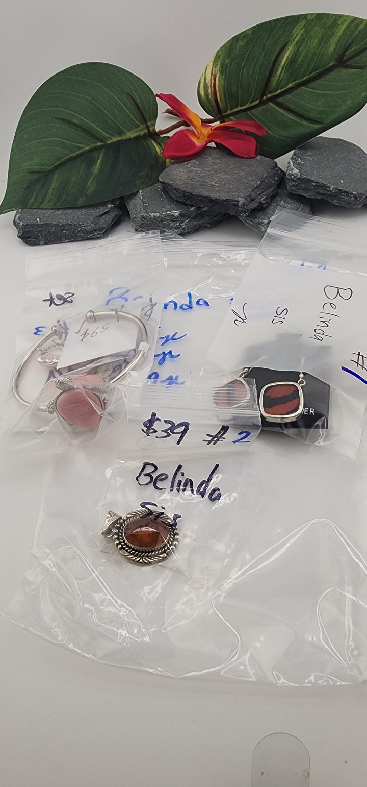 RESERVED FOR: Belinda sis - 6/22/2025 tiktok Reservation Live Show -3 Sterling Silver Items