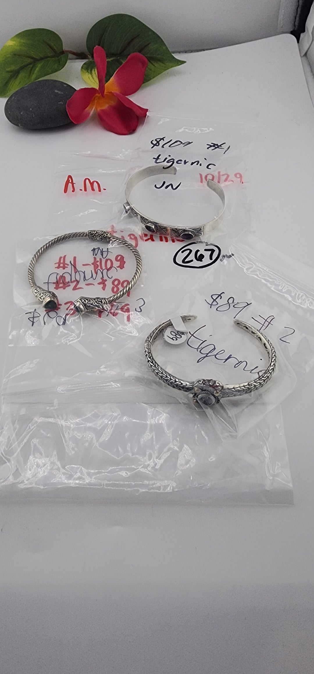 AM SHOW 48HR RESERVED FOR:   tigernic- 10/29/2025 FL tiktok Live Show - 3 Sterling Silver Items