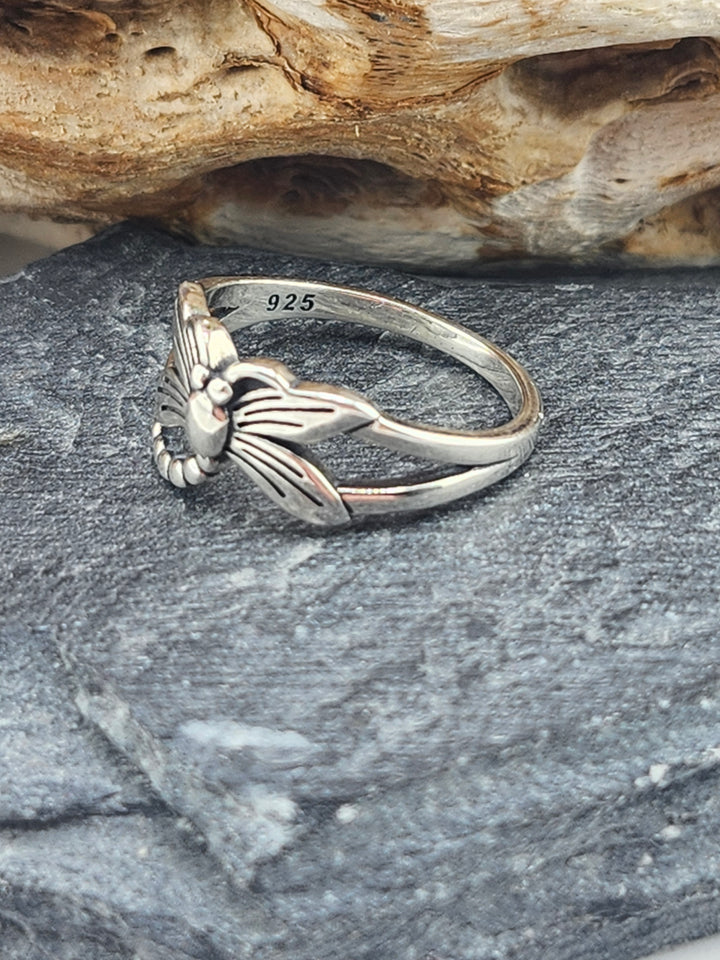 Sterling Dragonfly Ring