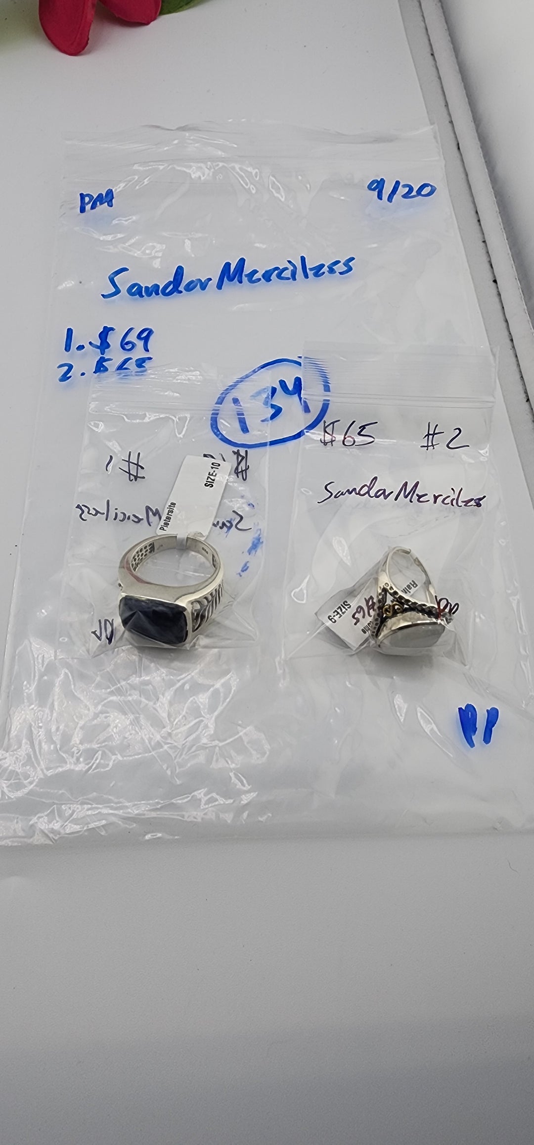 PM SHOW 48HR - RESERVED FOR:  SandorMerciless- 9/20/2025 FL tiktok Live Show -2 Sterling Silver Items