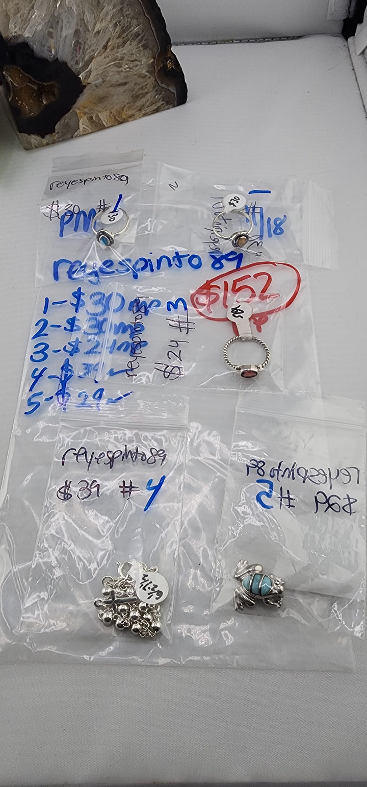PM SHOW 48HR - RESERVED FOR: reyespinto89 - 11/18/2025 tiktok Live Show - 5 Sterling Silver Items