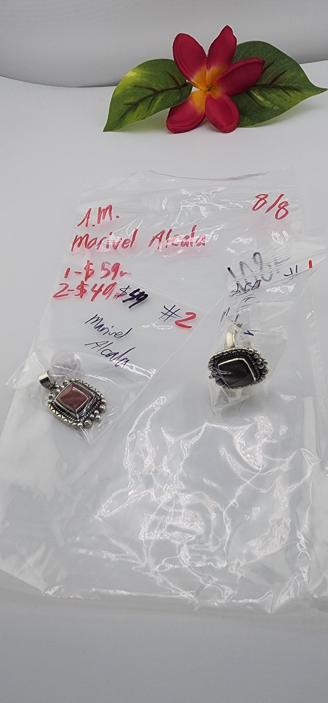 AM SHOW 48HR - RESERVED FOR: Marivel Alcala - 8/8/2025 FL tiktok Live Show - 2 Sterling Silver Items