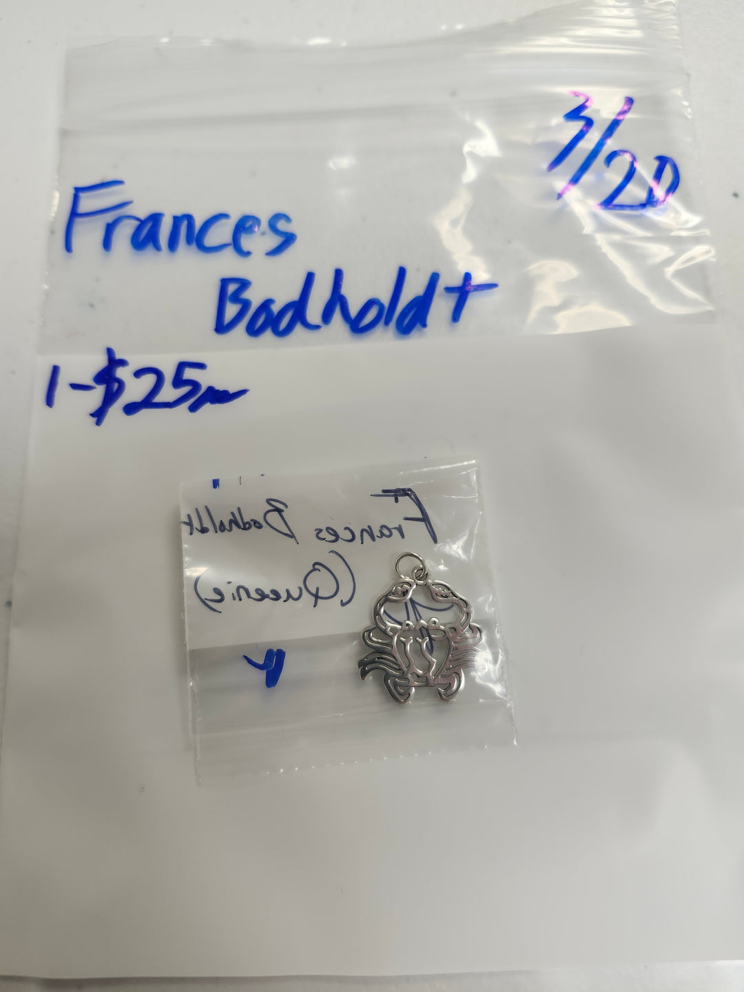 RESERVED FOR: Frances Bodholdt - 3/20/2025 Live Show - 1 Sterling Silver Items