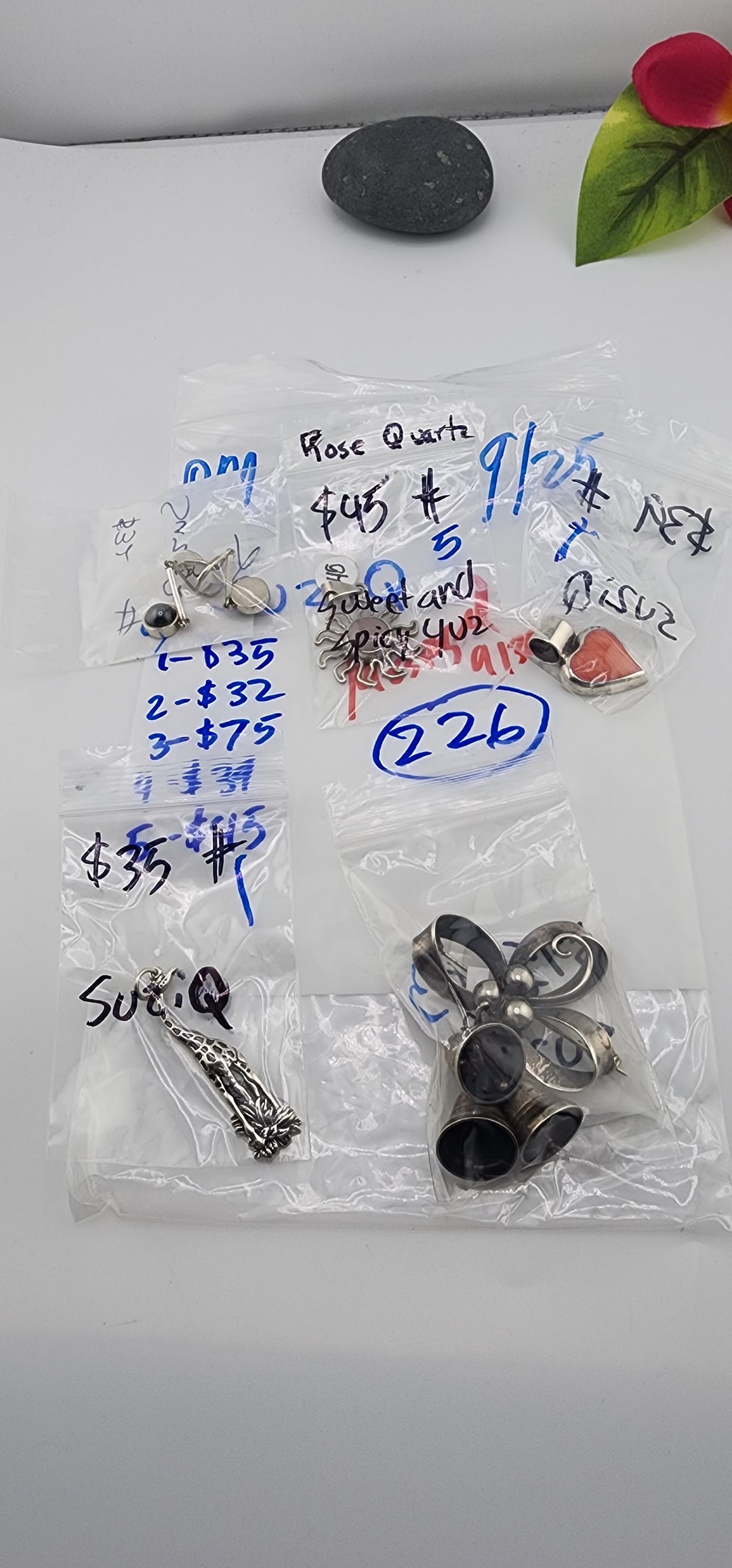 PM SHOW 48HR - RESERVED FOR: SuziQ - 9/25/2025 FL tiktok Live Show - 5 Sterling Silver Items