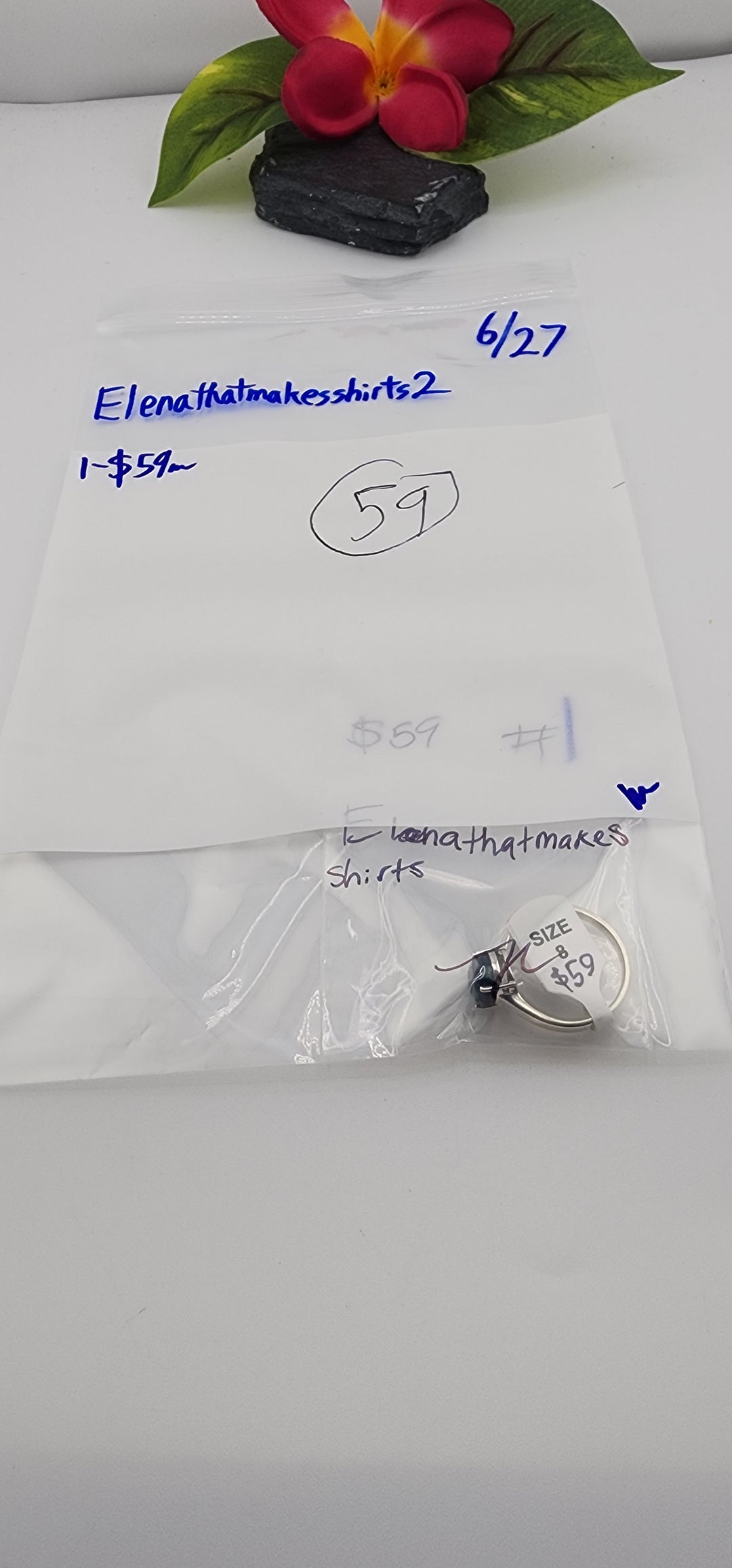 48HR - RESERVED FOR: Elenathatmakesshirts2 - 6/27/2025 FL tiktok Live Show - 1 Sterling Silver Items
