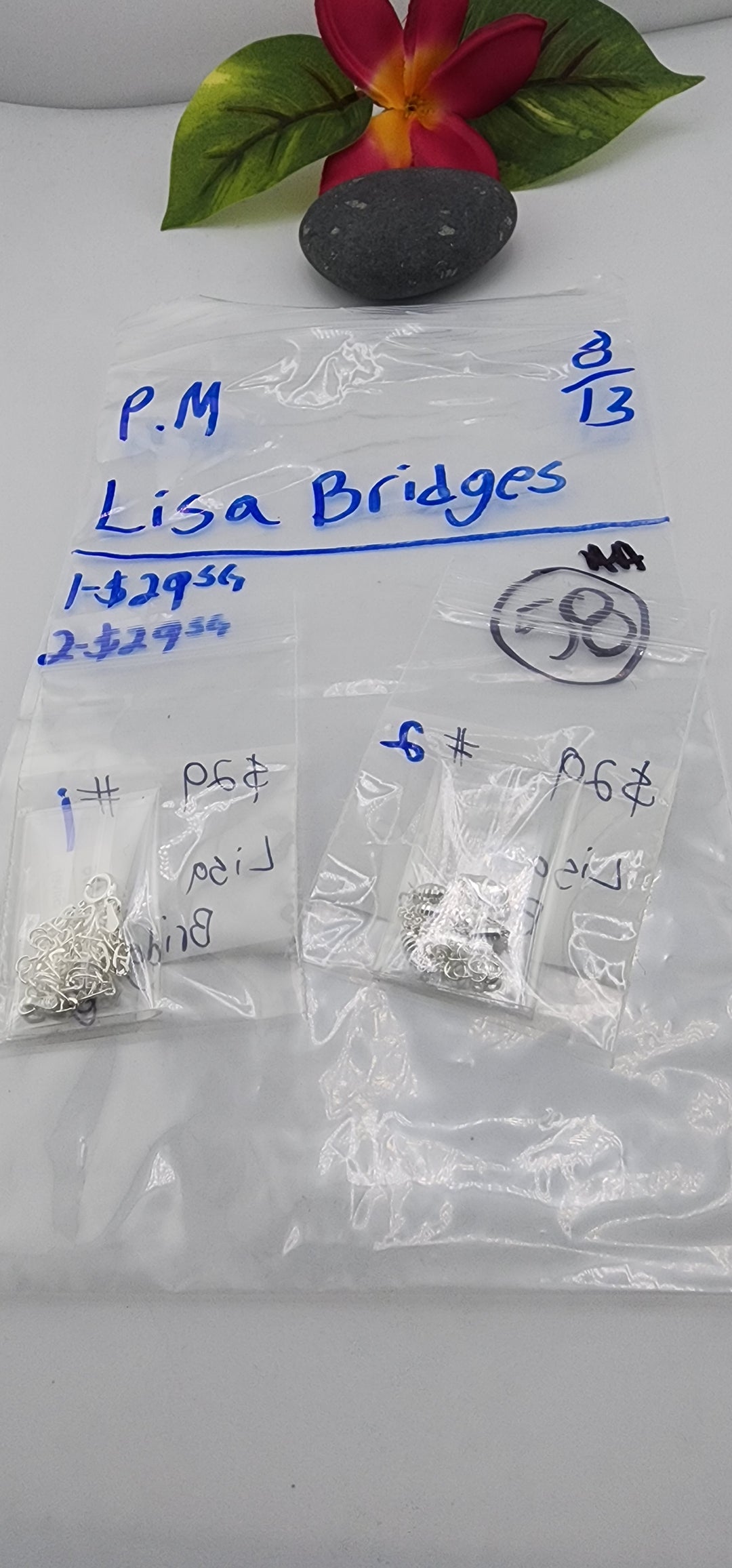 PM SHOW 48HR - RESERVED FOR: Lisa Bridges - 8/13/2025 FL tiktok Live Show - 2 Sterling Silver Items