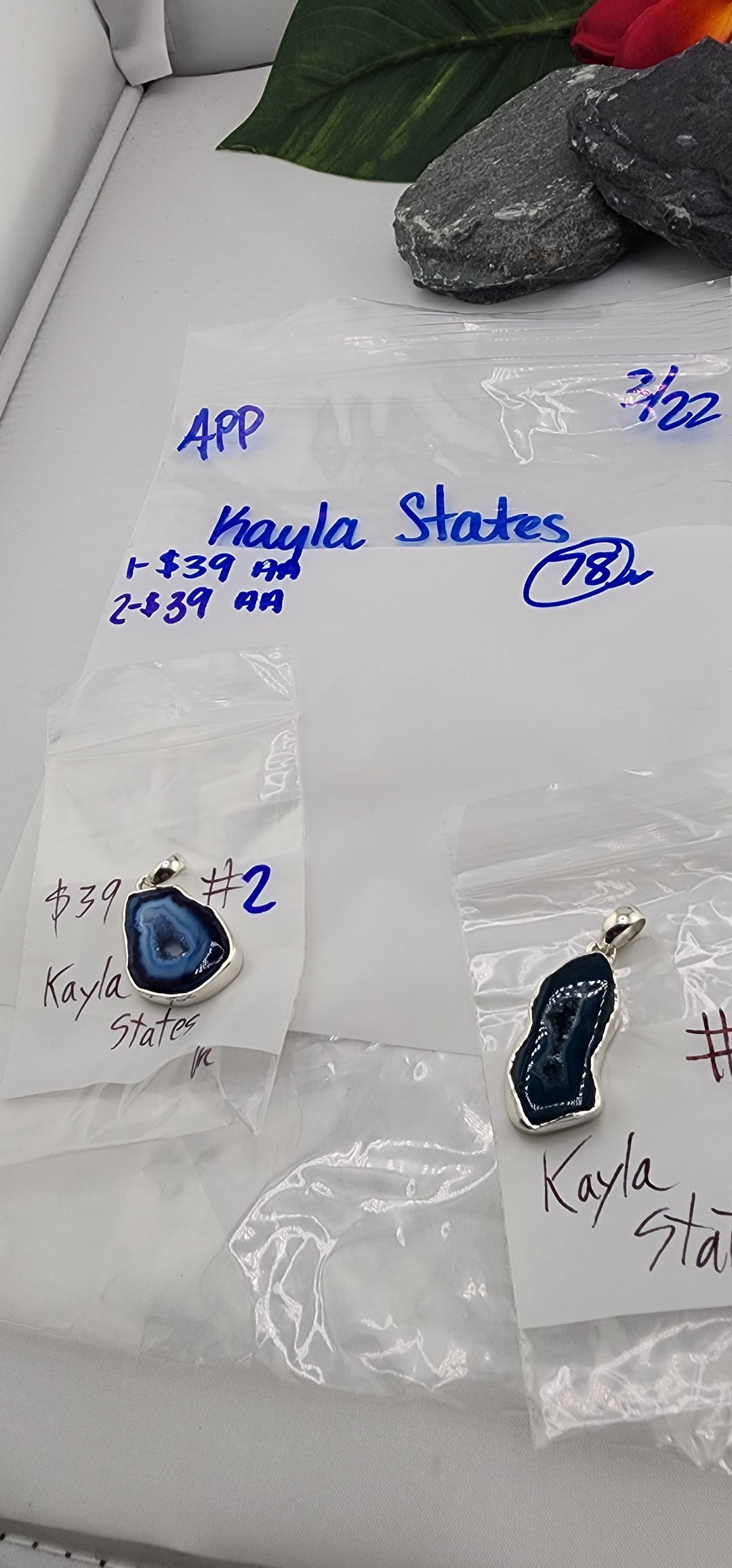 RESERVED FOR: Kayla States - 3/22/2025 The Collective Boutique App Live Show -2 Sterling Silver Items