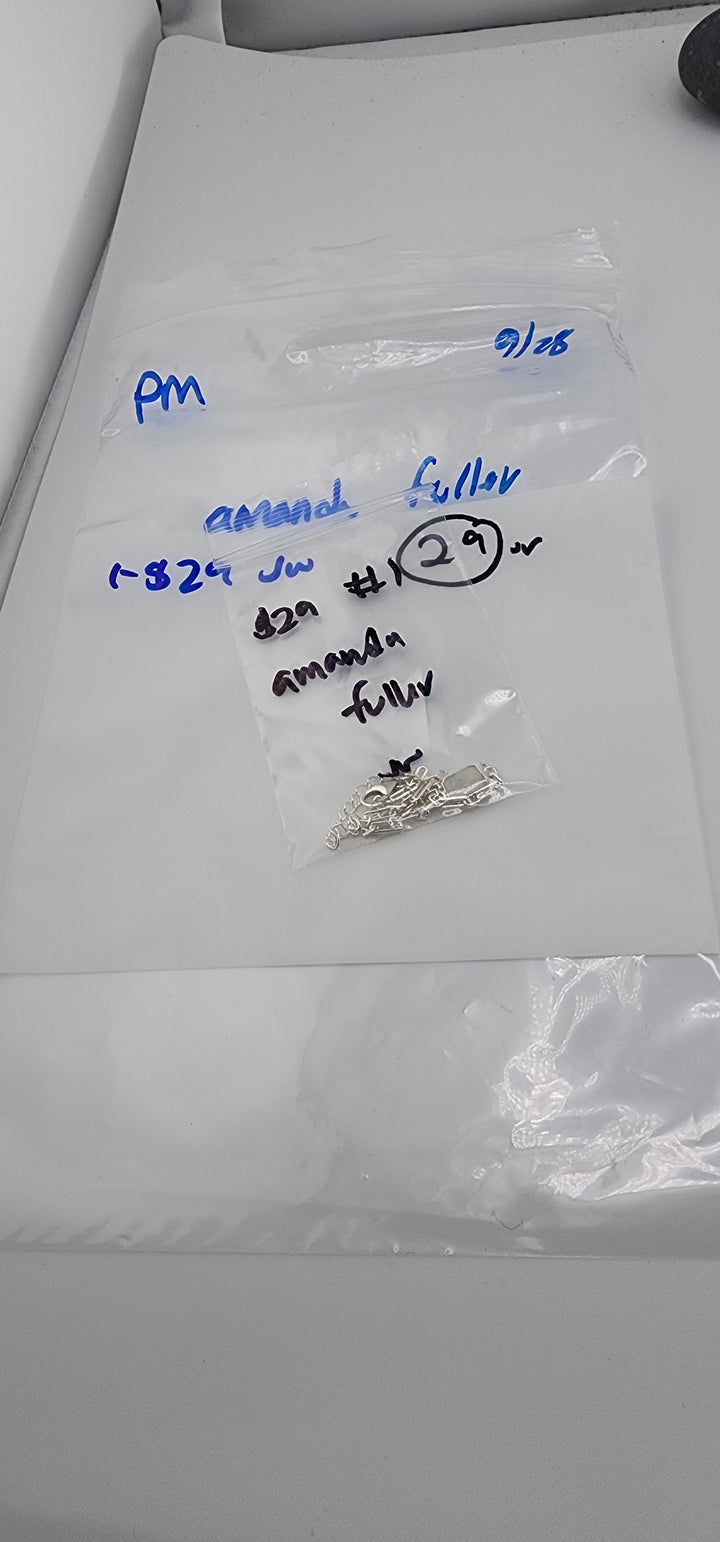 PM SHOW 48HR - RESERVED FOR: amanda fuller - 9/28/2025 FL tiktok Live Show -1 Sterling Silver Items