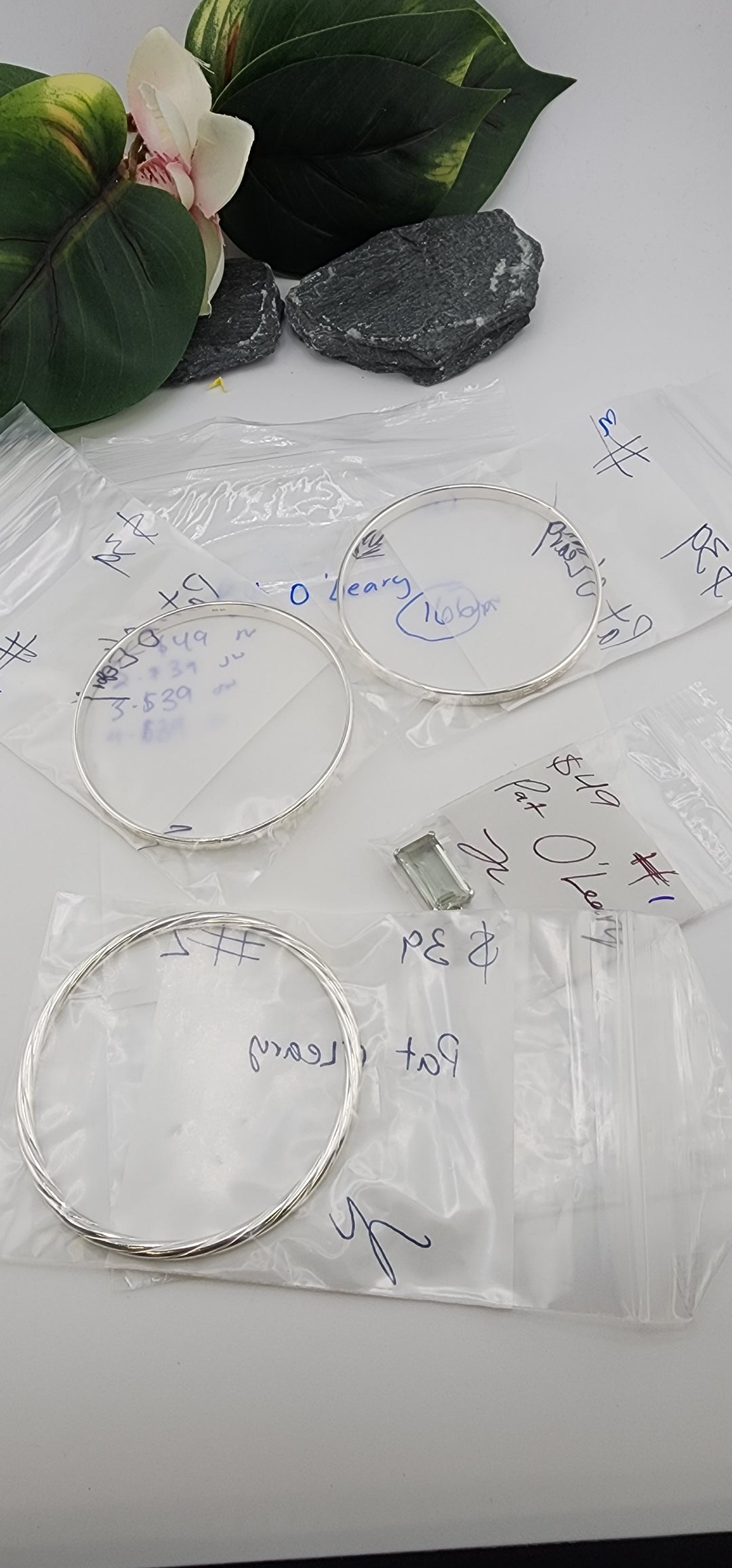 RESERVED FOR:  Pat O'Leary- 4/17/2025 tiktok Live Show -4 Sterling Silver Items