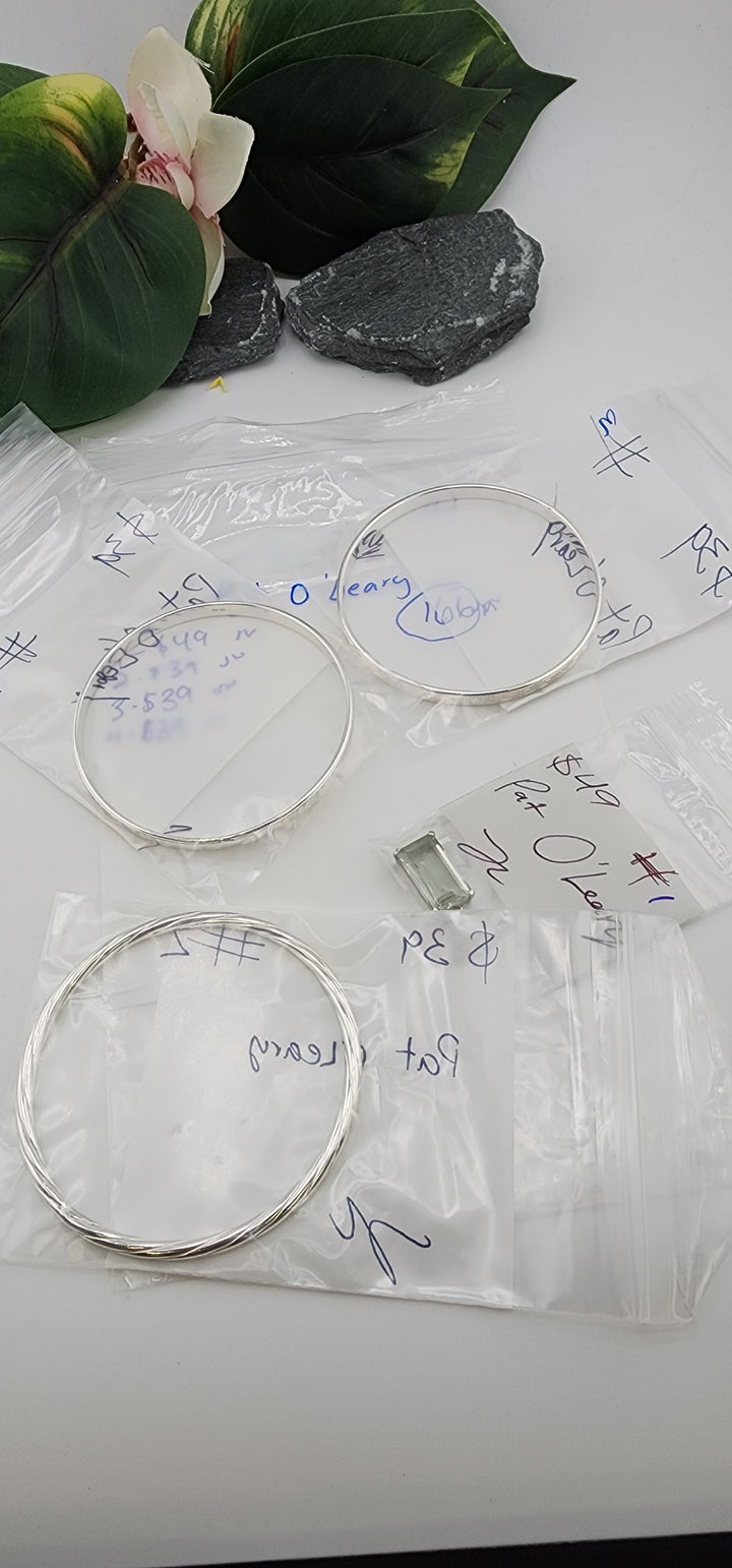 RESERVED FOR:  Pat O'Leary- 4/17/2025 tiktok Live Show -4 Sterling Silver Items