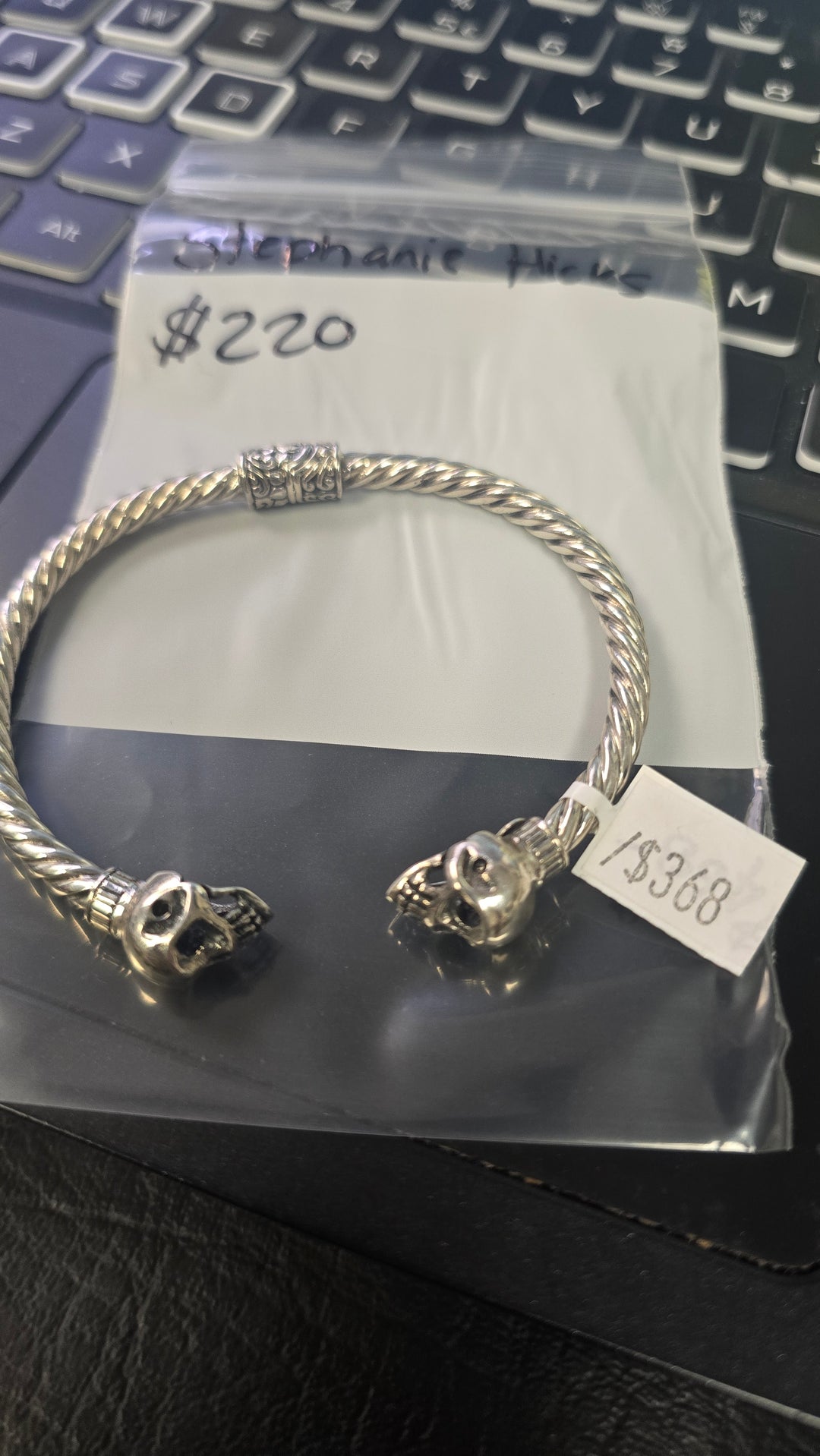 CS - Stephanie hicks 8/8 1 sterling silver cuff