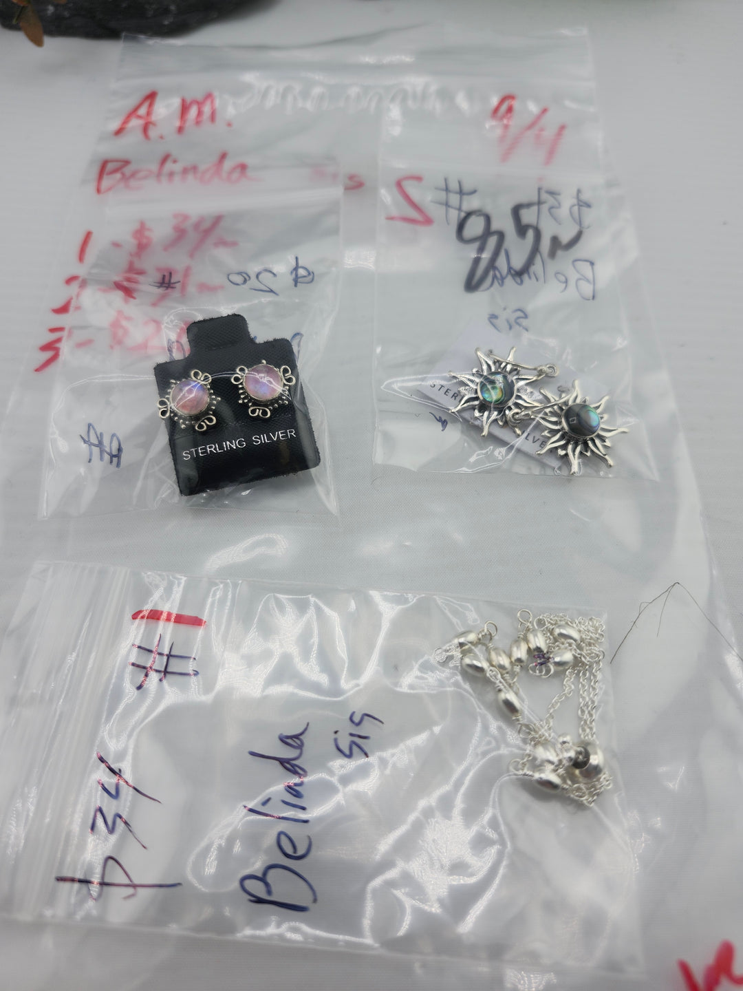 AM SHOW 48HR - RESERVED FOR: Belinda sis - 9/4/2025 FL tiktok Live Show - 3 Sterling Silver Items
