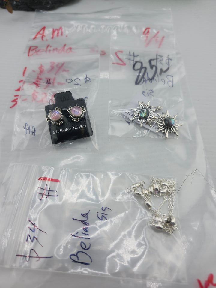 AM SHOW 48HR - RESERVED FOR: Belinda sis - 9/4/2025 FL tiktok Live Show - 3 Sterling Silver Items