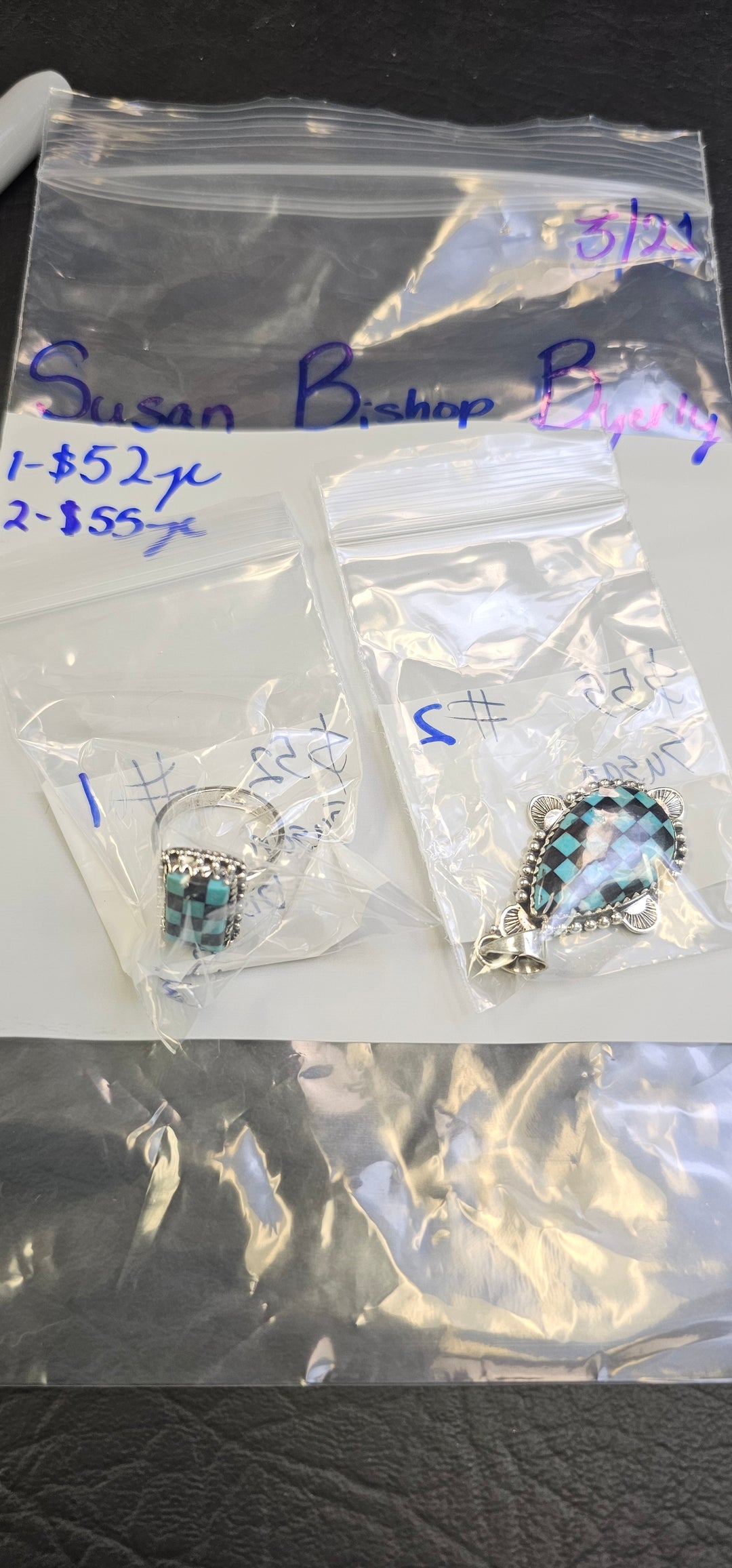 RESERVED FOR- Susan Bishop Byerly - 3/21/2025 Live Show - 2 Sterling Silver Items