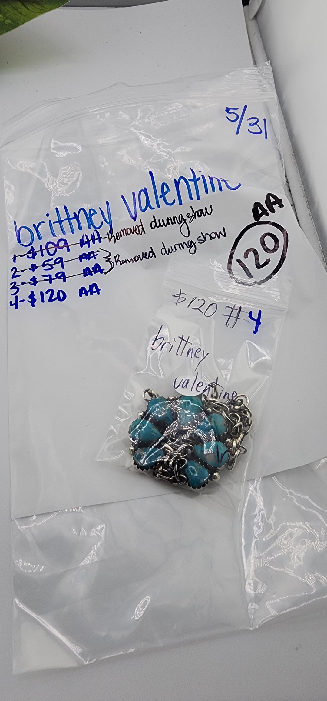 RESERVED FOR: brittney valentine - 5/31/2025 tiktok Live Show - 1 Sterling Silver Items