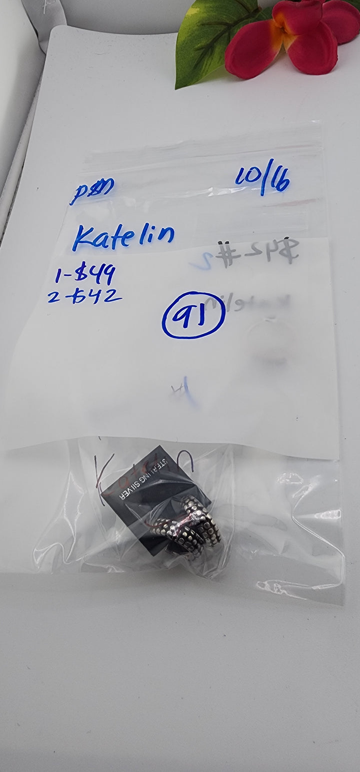 PM SHOW 48HR - RESERVED FOR: Katelin - 10/16/2025 FL tiktok Live Show - 2 Sterling Silver Items
