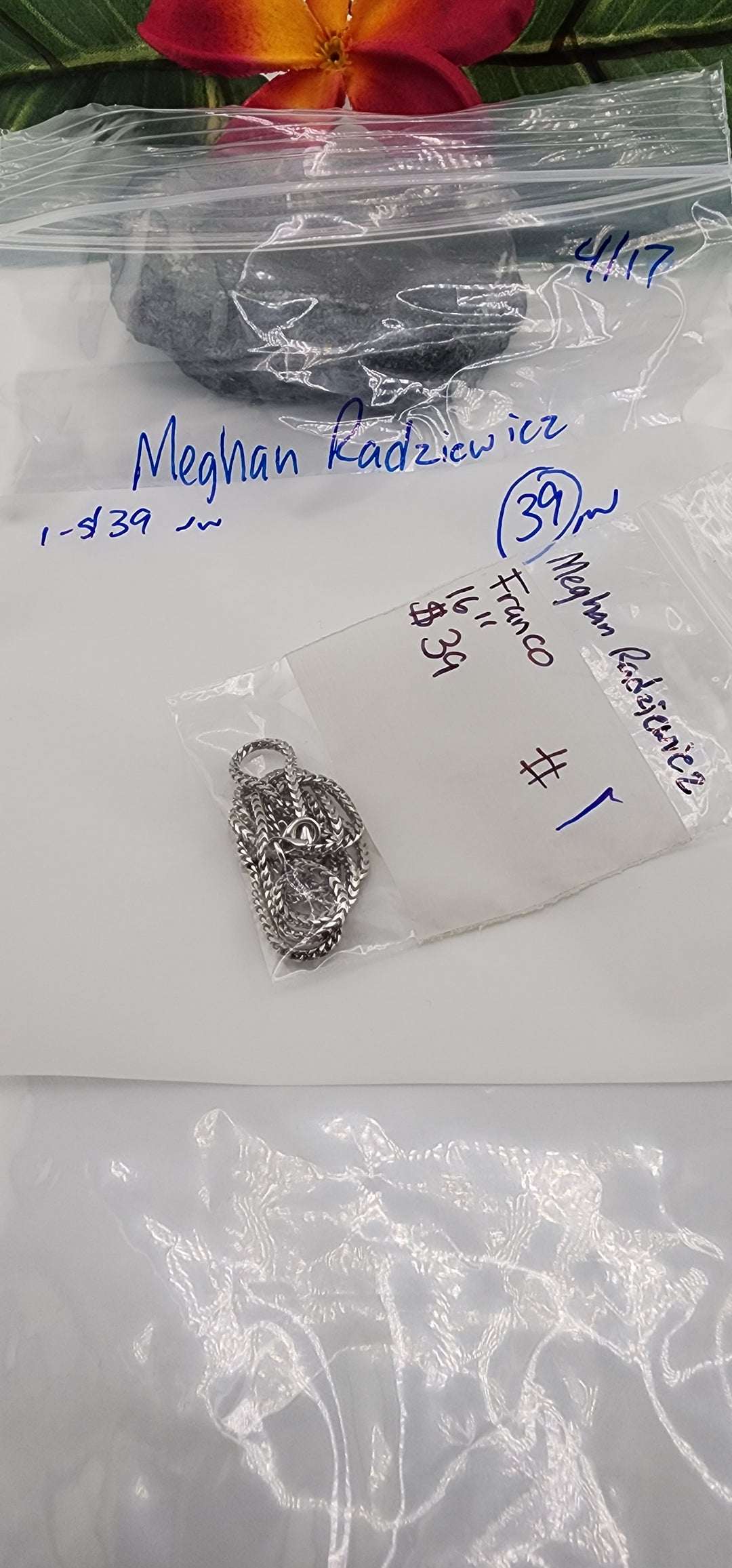 RESERVED FOR:  Meghan Radziewicz- 4/17/2025 tiktok Live Show -1 Sterling Silver Items