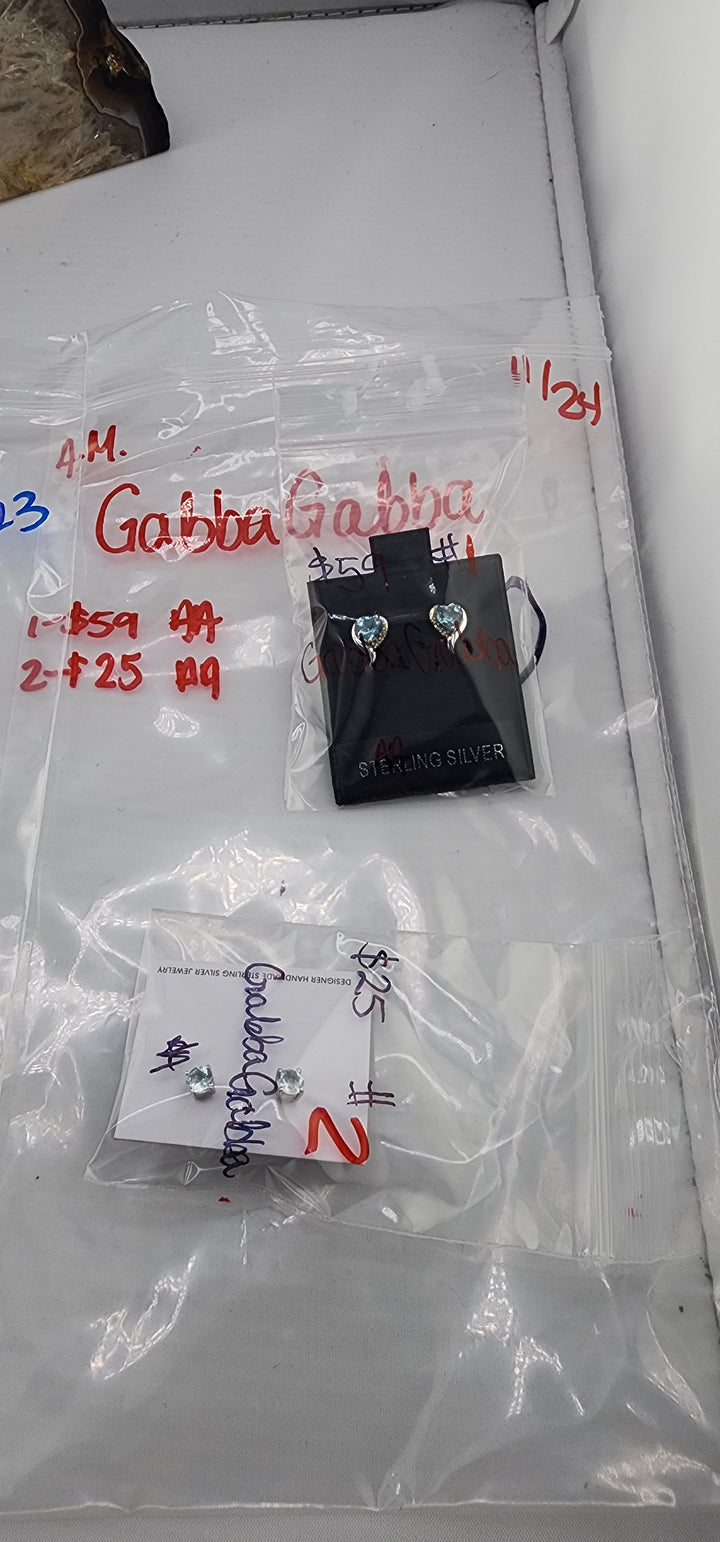 AM SHOW 48HR RESERVED FOR: GabbaGabba - 11/24/2025 FL tiktok Live Show - 2 Sterling Silver Items