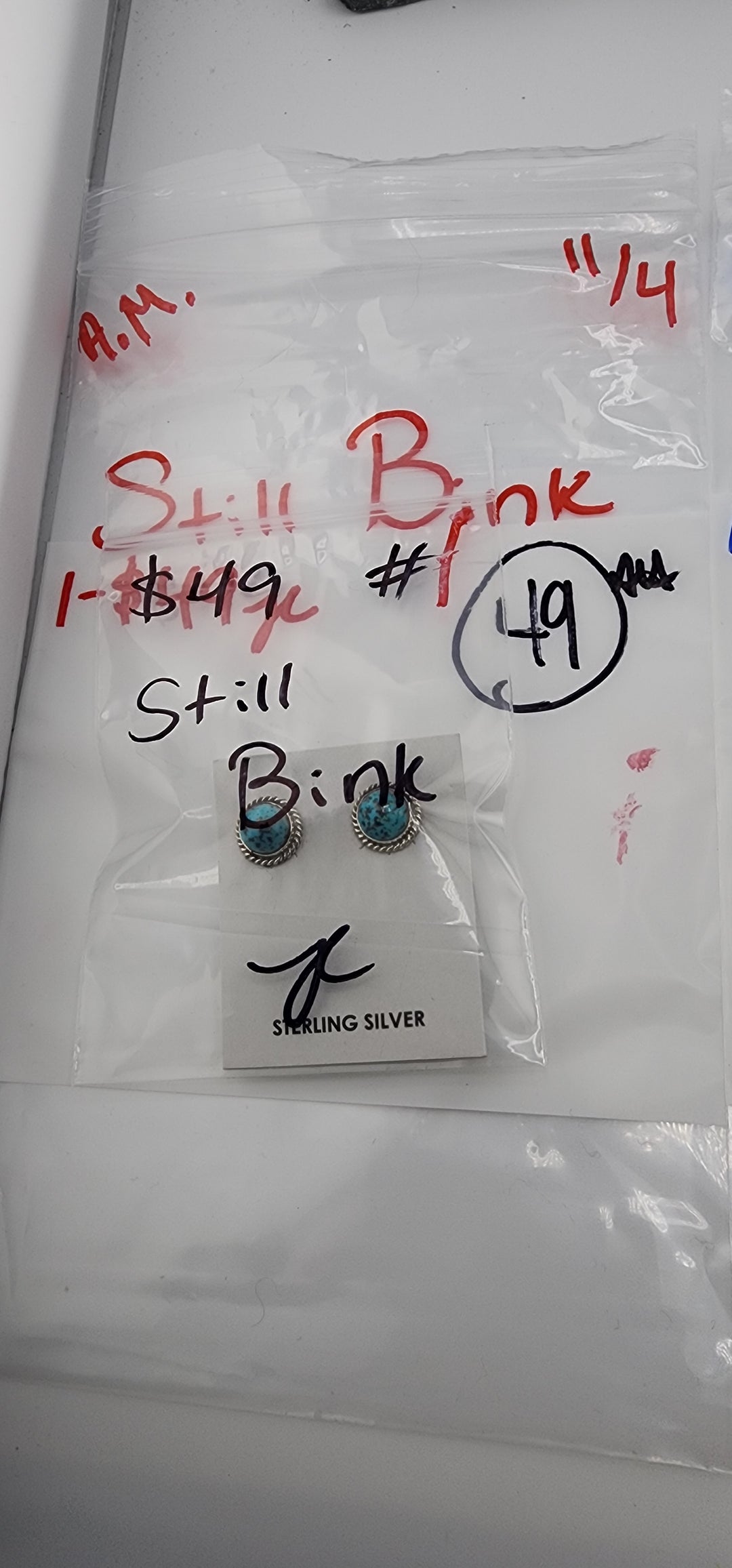 AM SHOW 48HR RESERVED FOR: Still Bink  - 11/4/2025 FL tiktok Live Show - 1  Sterling Silver Items