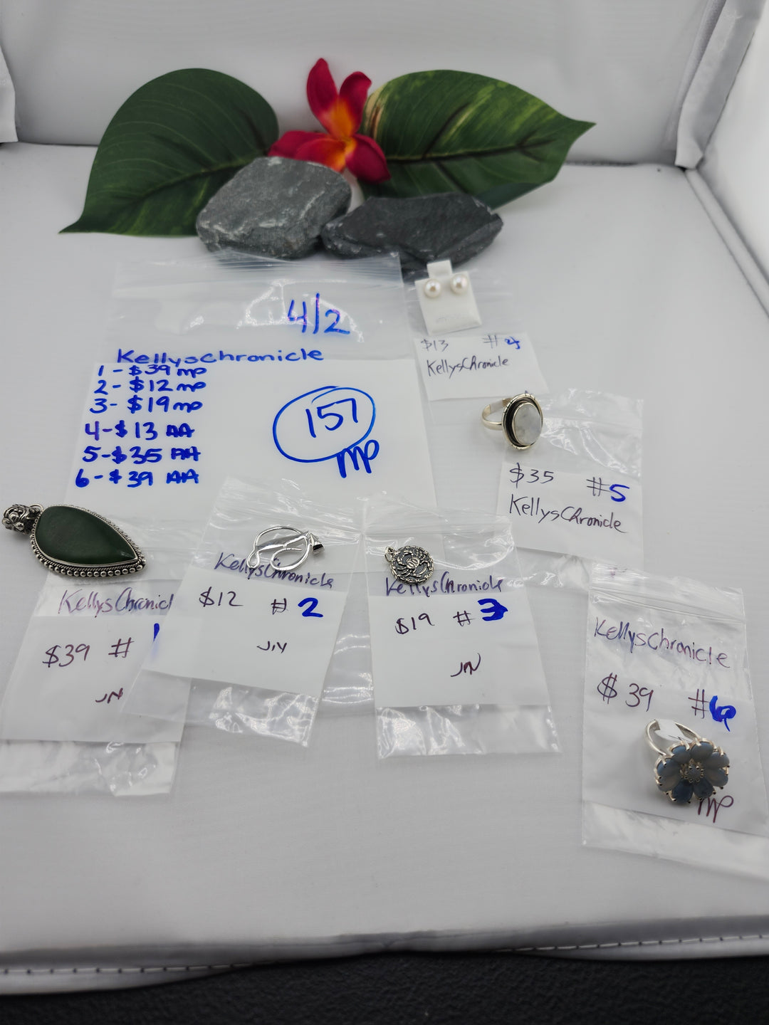 RESERVED FOR: KellysChronicle - 4/2/2025 Tiktok Live Show - 6 Sterling Silver Items