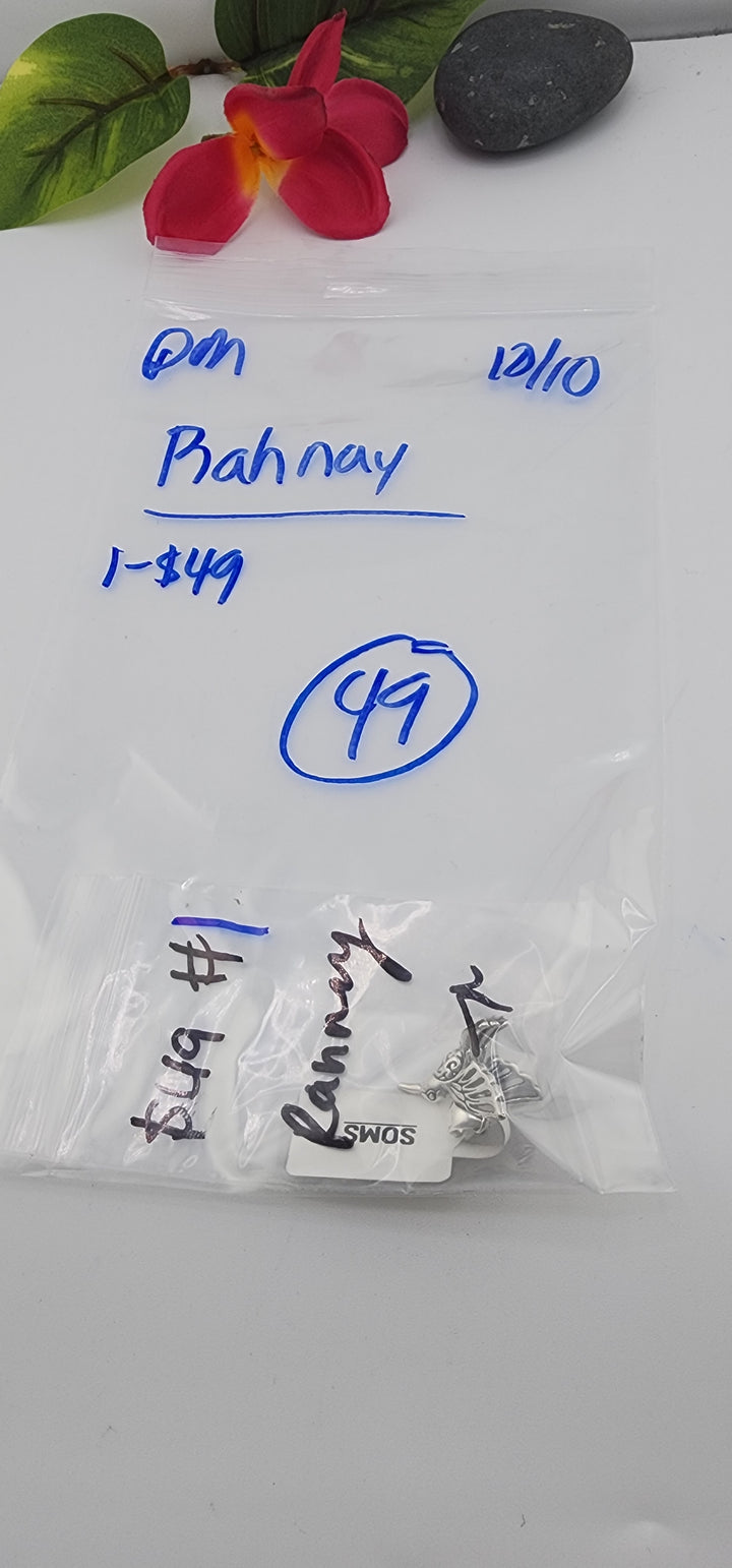 PM SHOW 48HR - RESERVED FOR: Rahnay - 10/10/2025 FL tiktok Live Show - 1 Sterling Silver Items