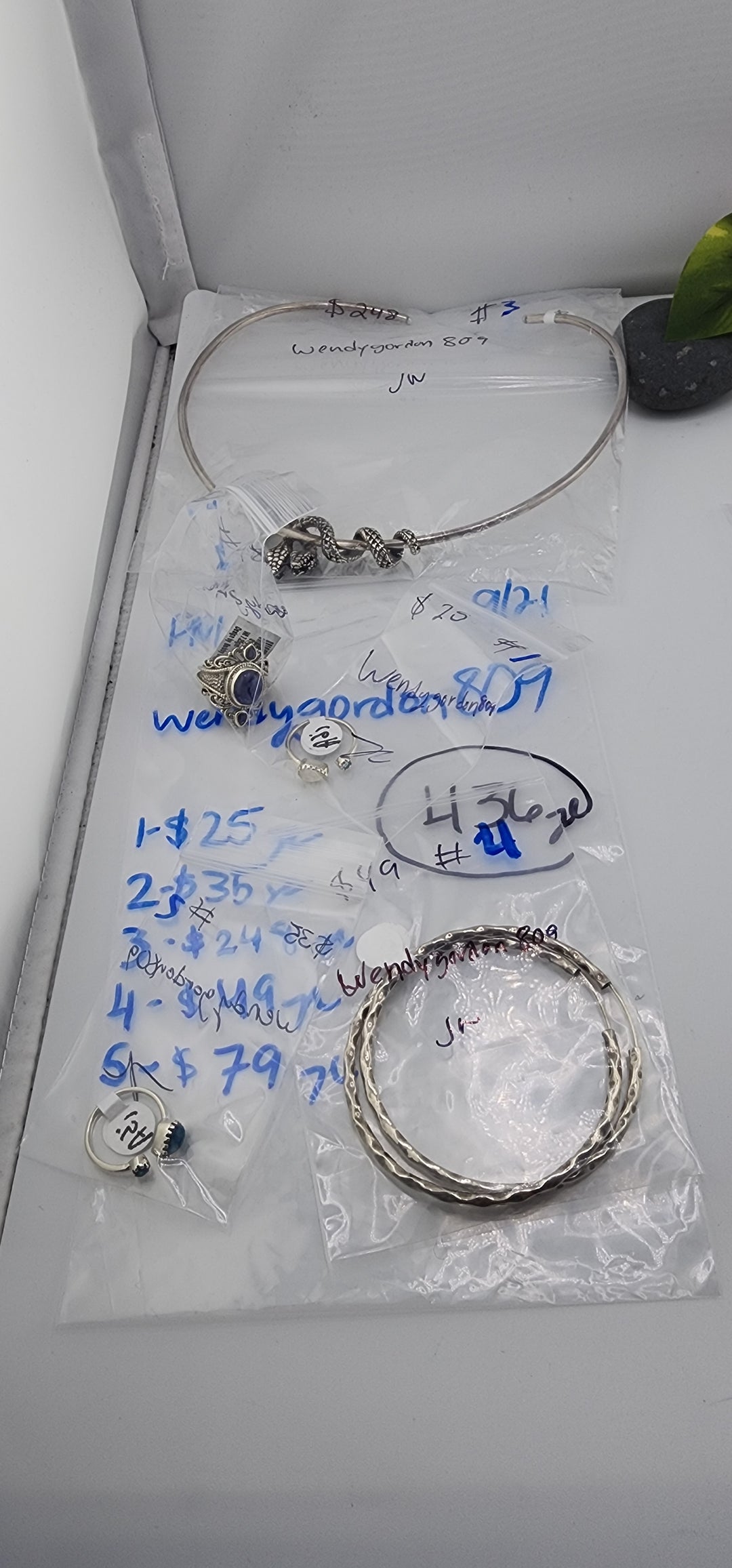 PM SHOW 48HR - RESERVED FOR: wendygordon809 - 9/21/2025 FL tiktok Live Show - 5 Sterling Silver Items