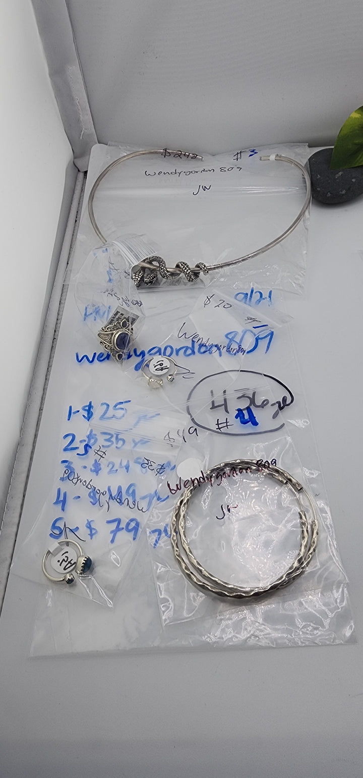 PM SHOW 48HR - RESERVED FOR: wendygordon809 - 9/21/2025 FL tiktok Live Show - 5 Sterling Silver Items