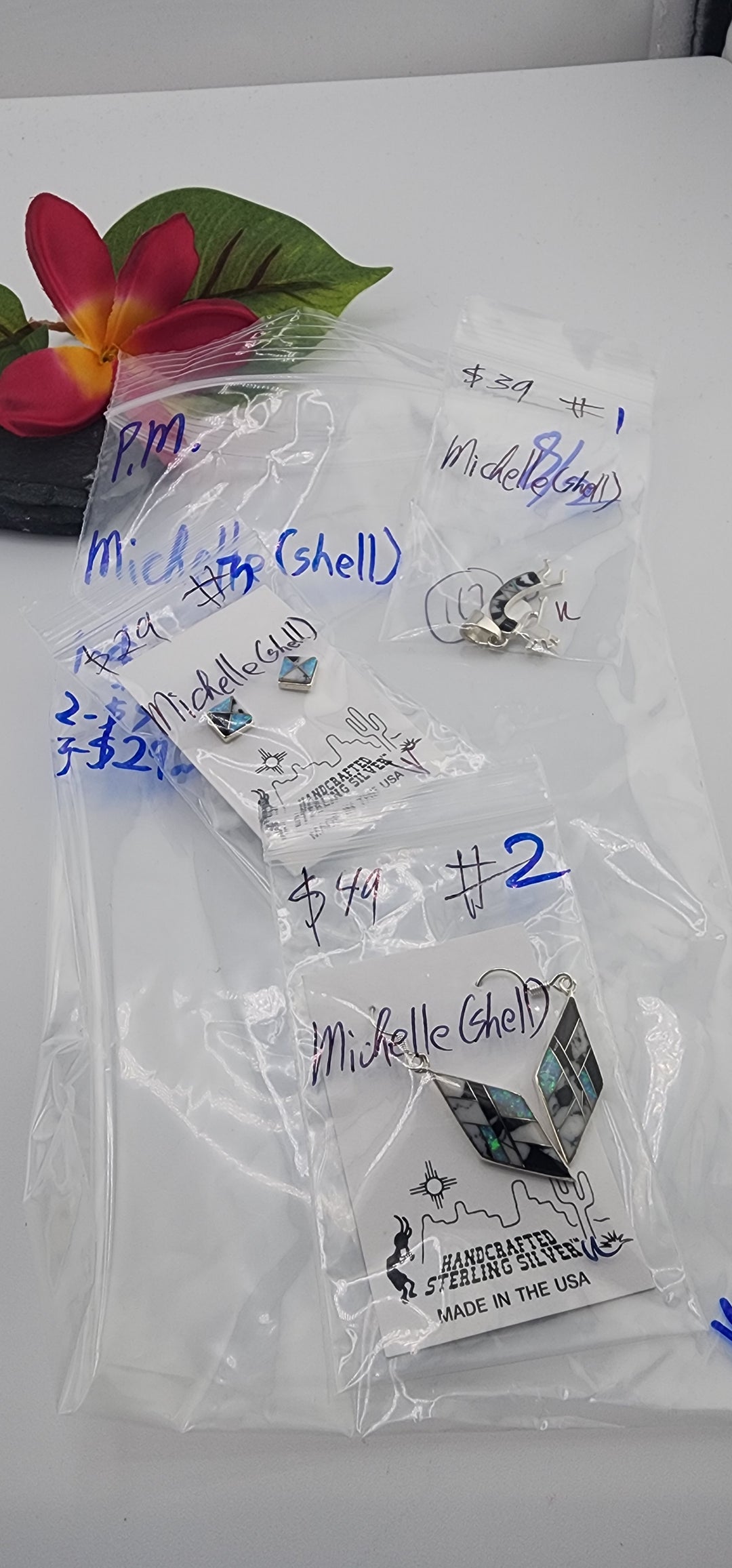 PM SHOW 48HR - RESERVED FOR:  Michelle🐚 - 8/2/2025 FL tiktok Live Show - 3 Sterling Silver Items