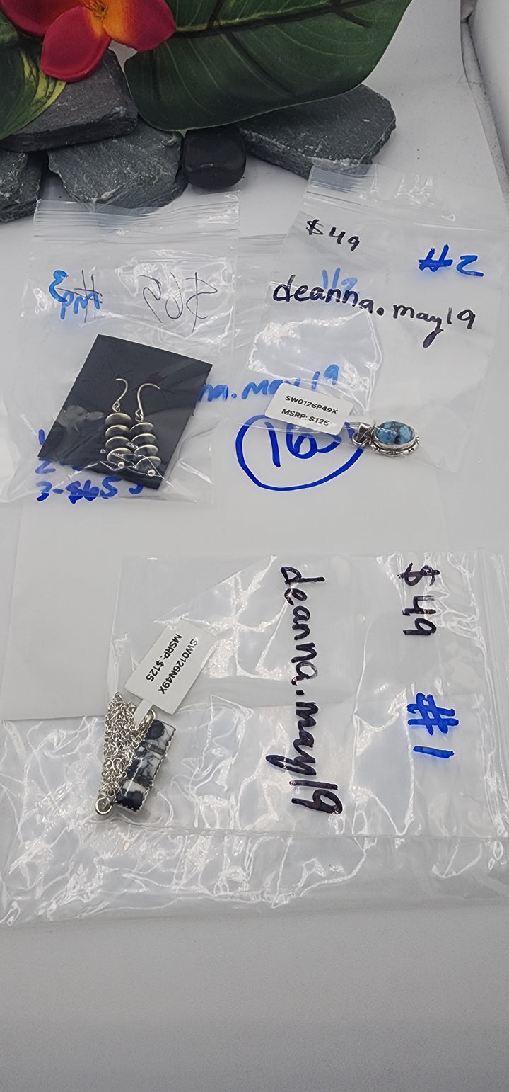 PM SHOW 48HR - RESERVED FOR: deanna.may19 - 1/2/2026 tiktok Live Show - 3 Sterling Silver Items