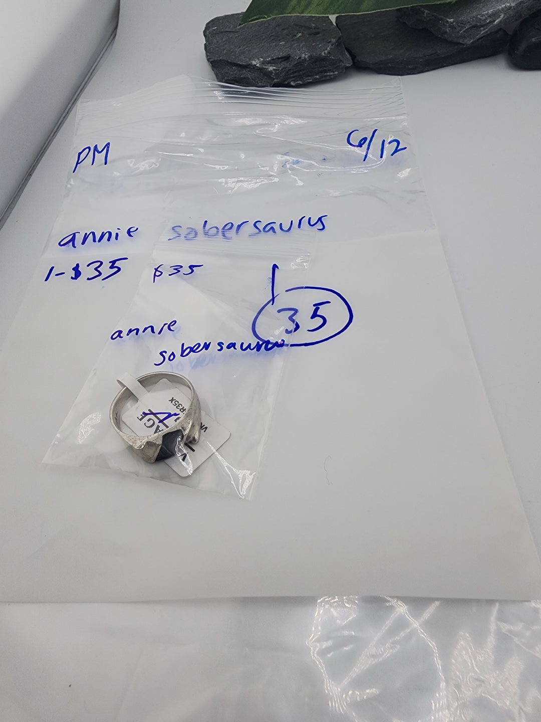 annie sobersaurus - 6/12/26 PM - 1 925 Sterling Silver