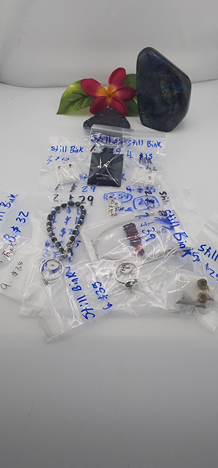 RESERVED FOR: Still Bink - 6/16/2025 tiktok A.M Live Show - 7 Sterling Silver Items