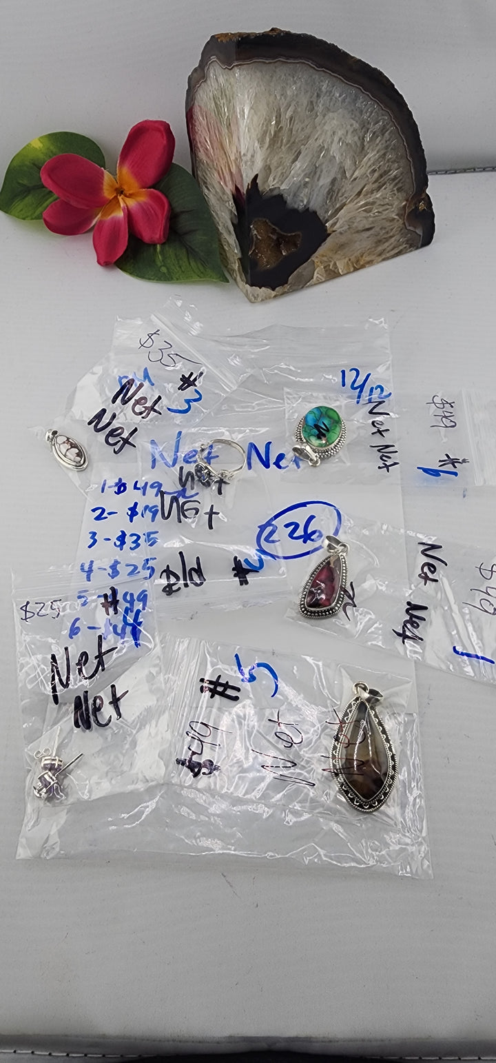 PM SHOW 48HR - RESERVED FOR: Net Net - 12/13/2025 tiktok Live Show - 6 Sterling Silver Items