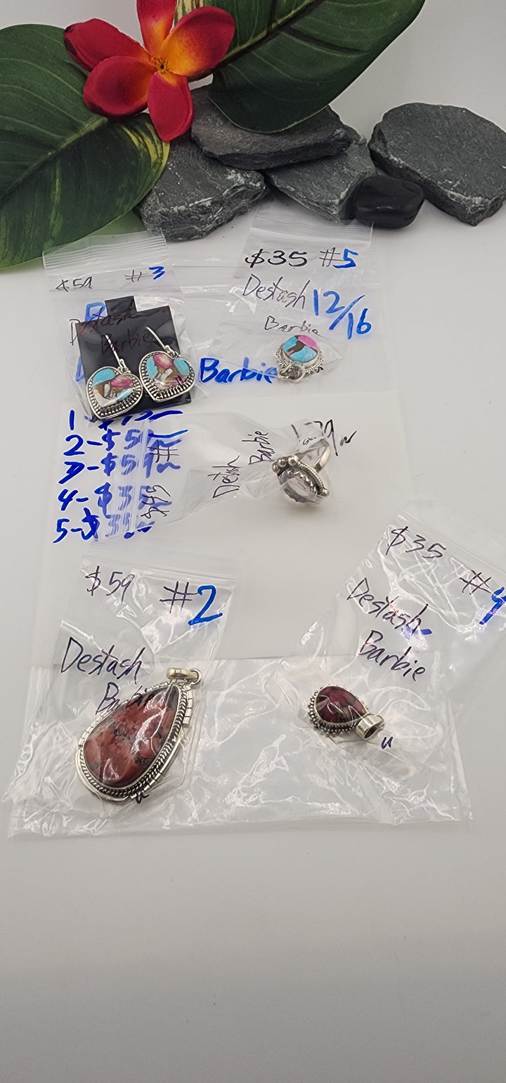 PM SHOW 48HR - RESERVED FOR: Destash Barbie - 12/16/2025 tiktok Live Show - 5 Sterling Silver Items