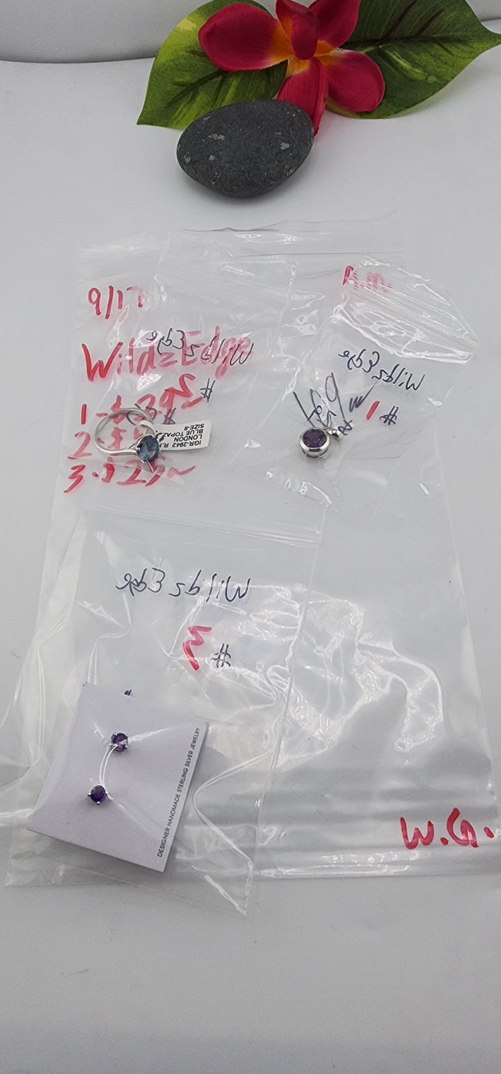 AM SHOW 48HR - RESERVED FOR: WildzEdge - 9/17/2025 FL tiktok Live Show - 3 Sterling Silver Items