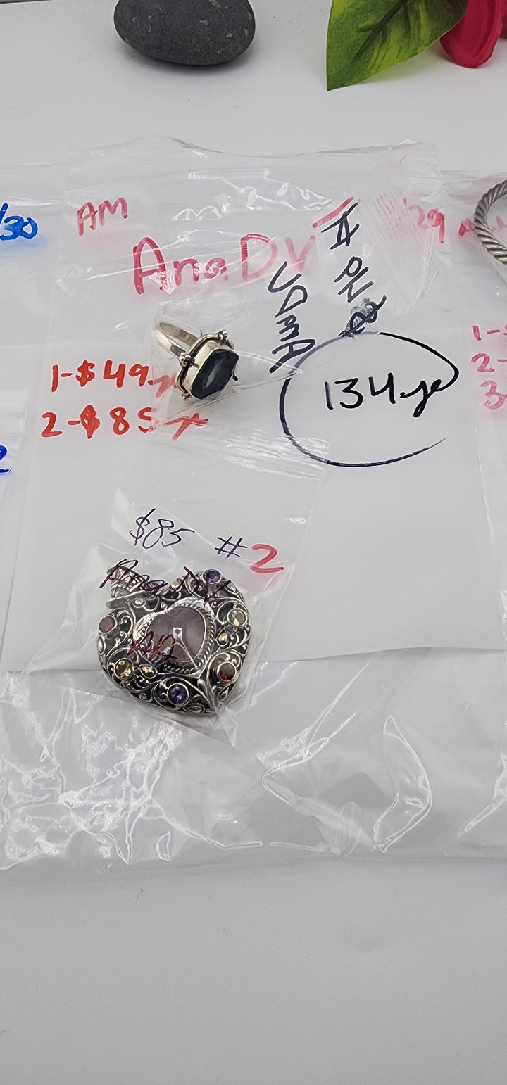 AM SHOW 48HR RESERVED FOR: AnaDV - 9/29/2025 FL tiktok Live Show - 2 Sterling Silver Items