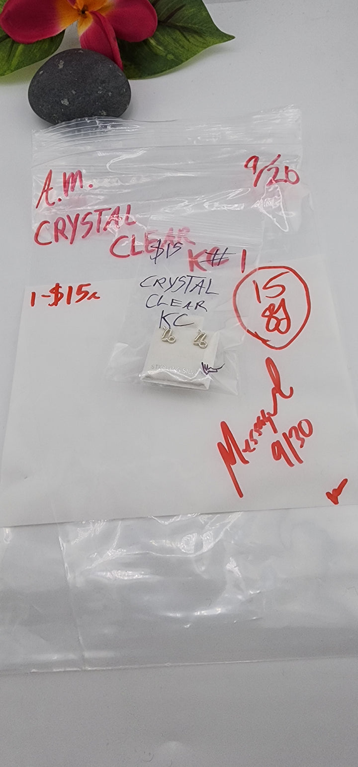 AM SHOW 48HR RESERVED FOR: CRYSTAL CLEAR KC - 9/26/2025 FL tiktok Live Show - 1 Sterling Silver Items