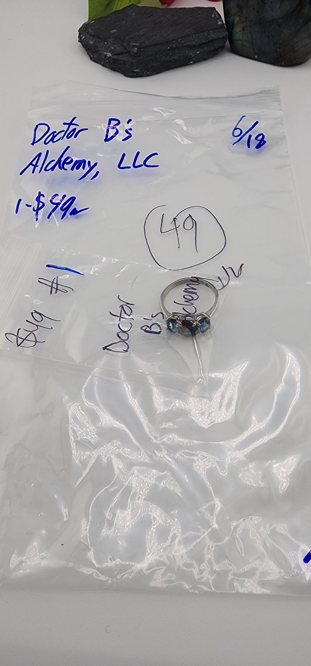 RESERVED FOR: Doctor B's Alchemy, LLC - 6/18/2025 tiktok Reservation Live Show - 1 Sterling Silver Items