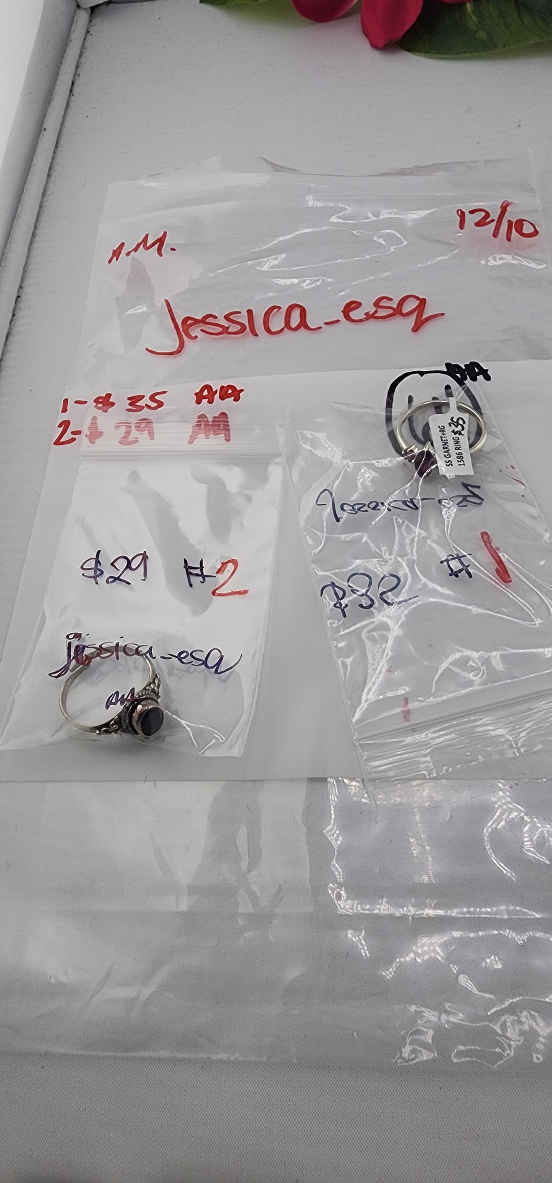 AM SHOW 48HR RESERVED FOR: jessica_esq - 12/10/2025 FL tiktok Live Show - 2 Sterling Silver Items
