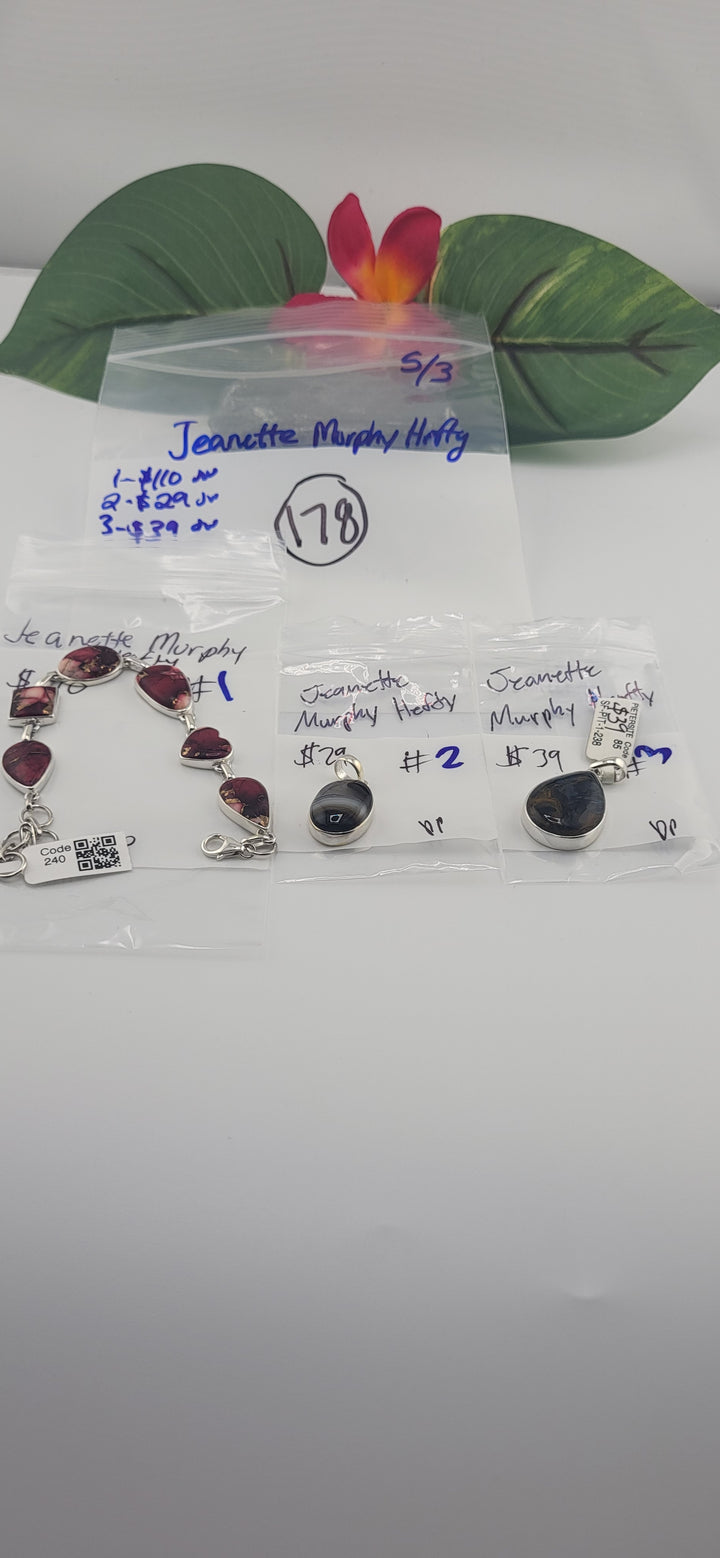 RESERVED FOR:  Jeanette Murphy Hefty- 5/3/2025 tiktok Live Show -3 Sterling Silver Items