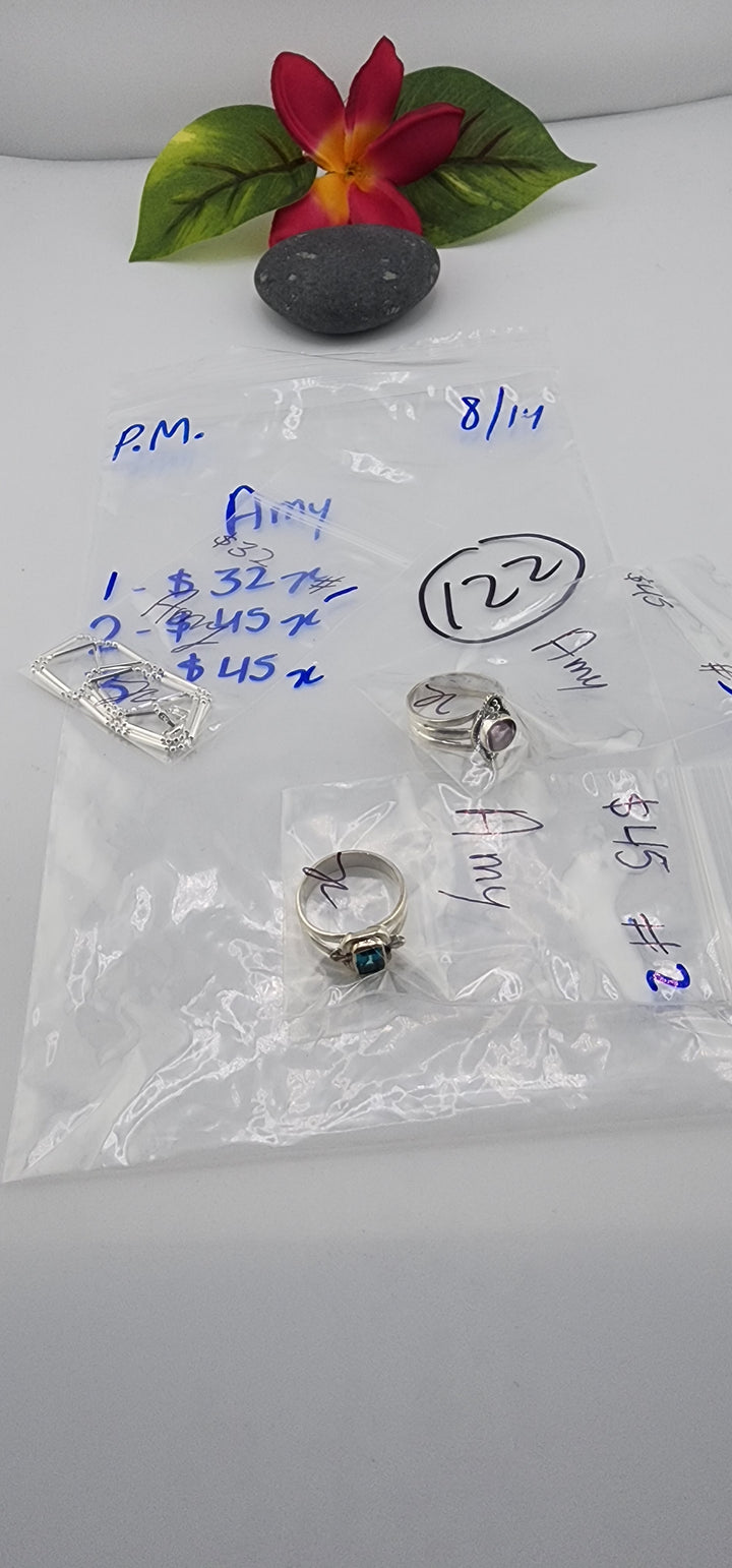 PM SHOW 48HR - RESERVED FOR: Amy - 8/14/2025 FL tiktok Live Show - 3 Sterling Silver Items